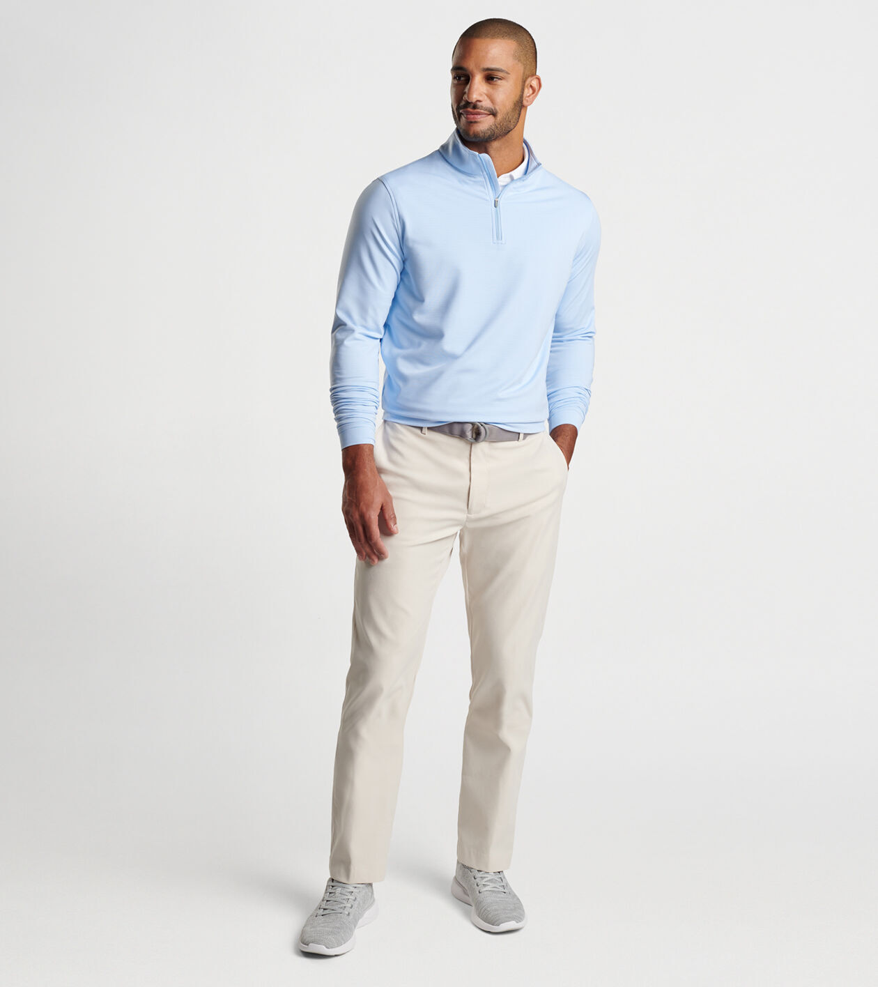 Perth Sugar Stripe Performance Quarter-Zip