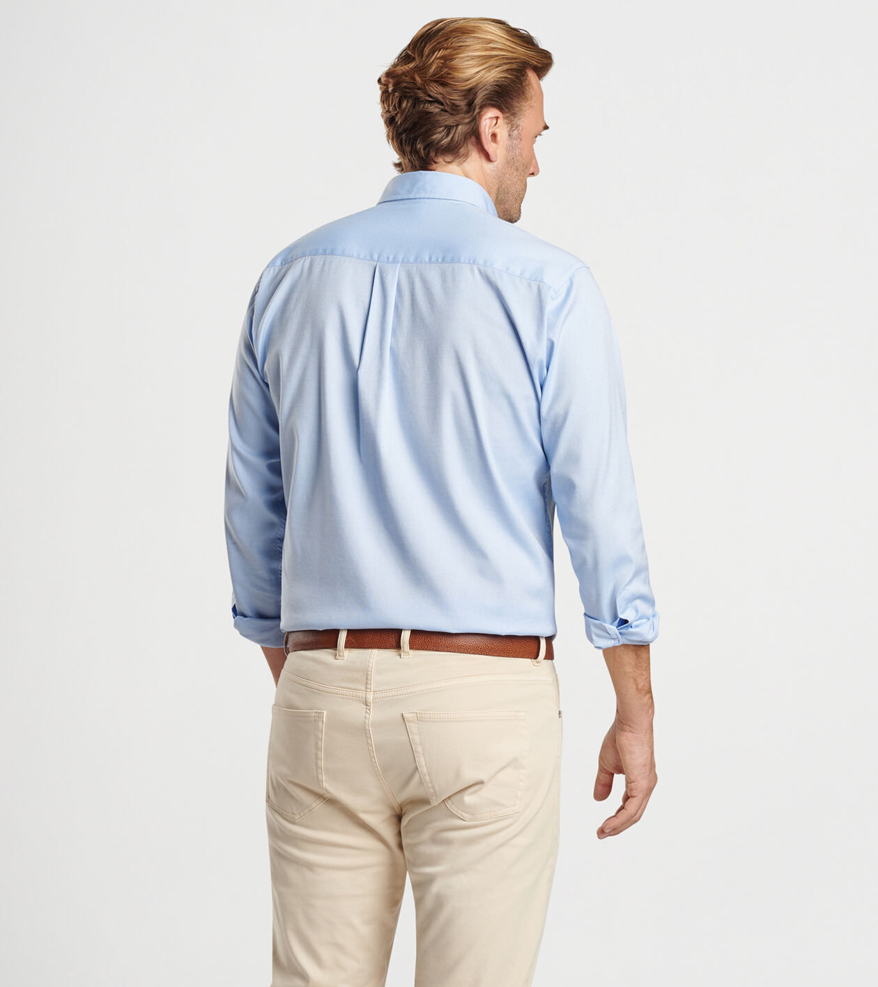 Campbell Perfect Pinpoint Cotton-Stretch Sport Shirt