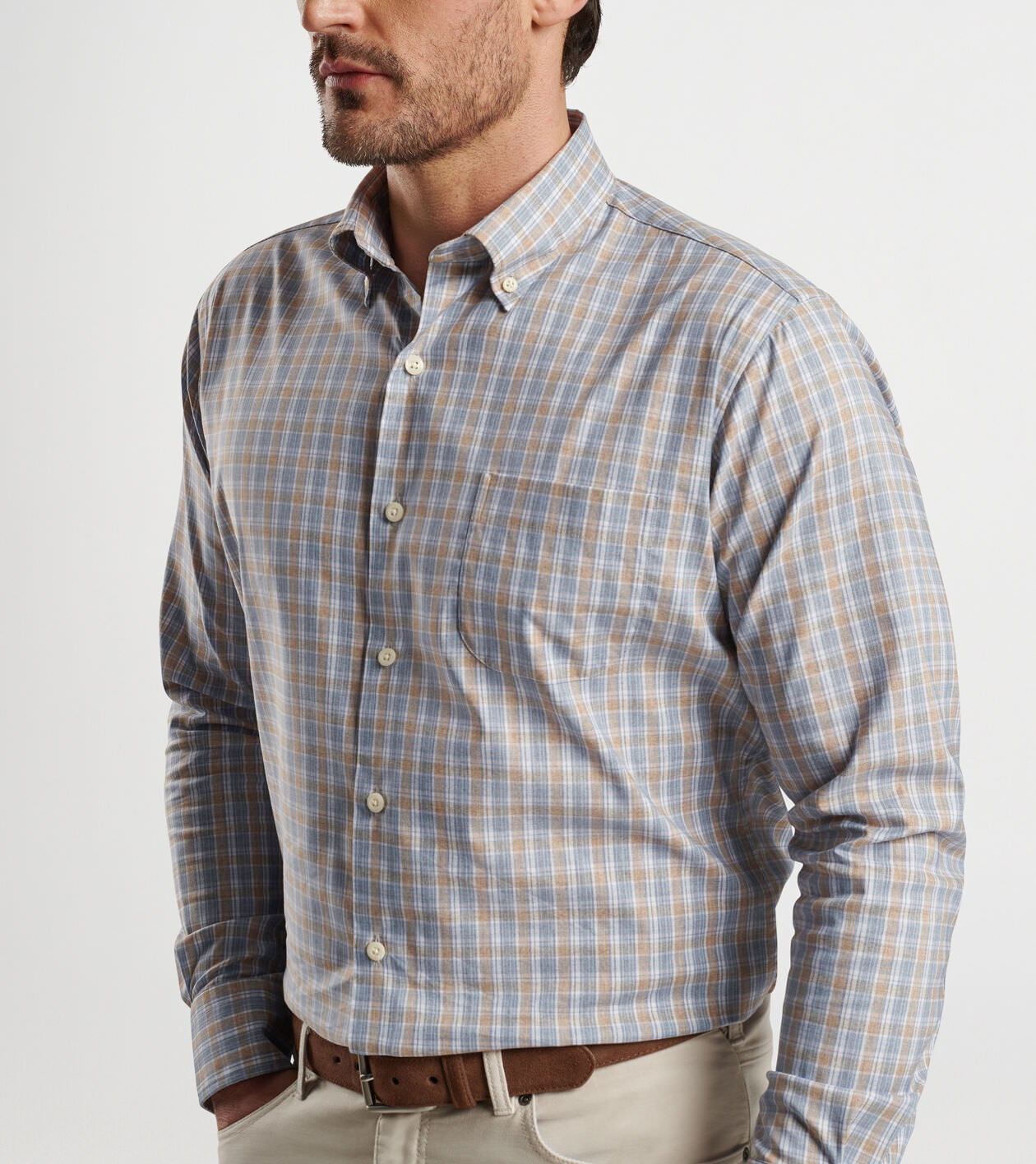 Powell Crown Lite Cotton-Stretch Sport Shirt