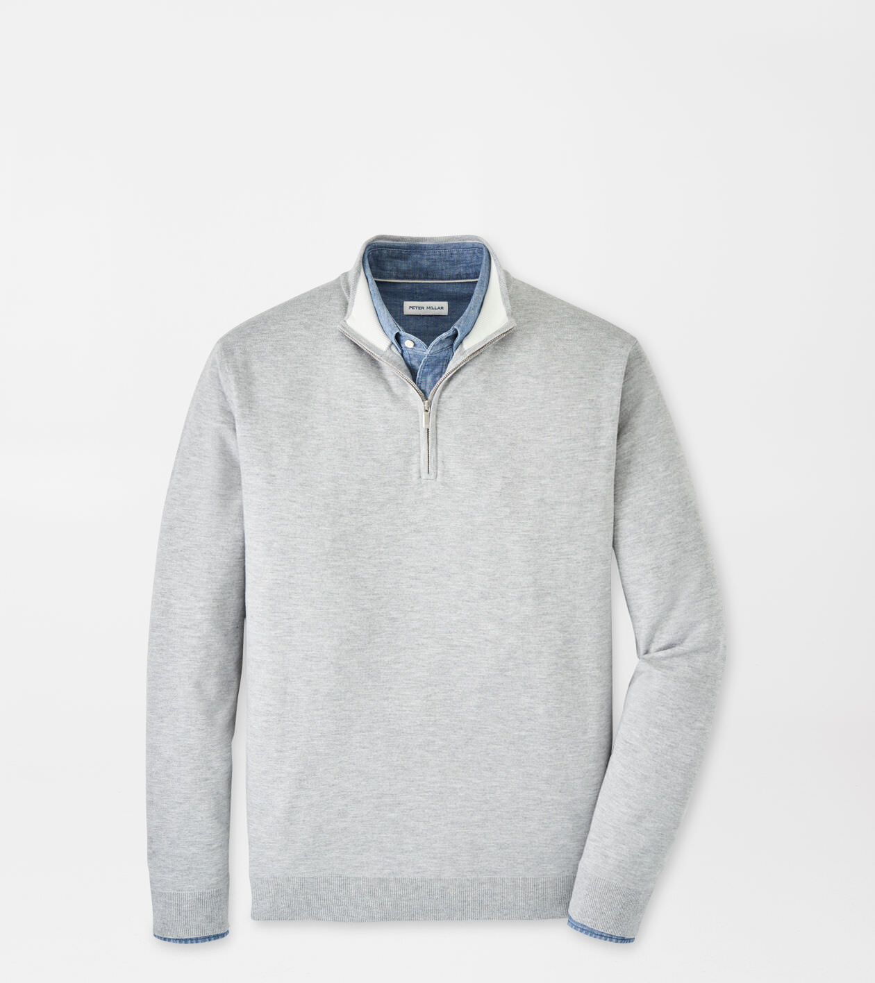 Coolspun Cotton Quarter-Zip Sweater