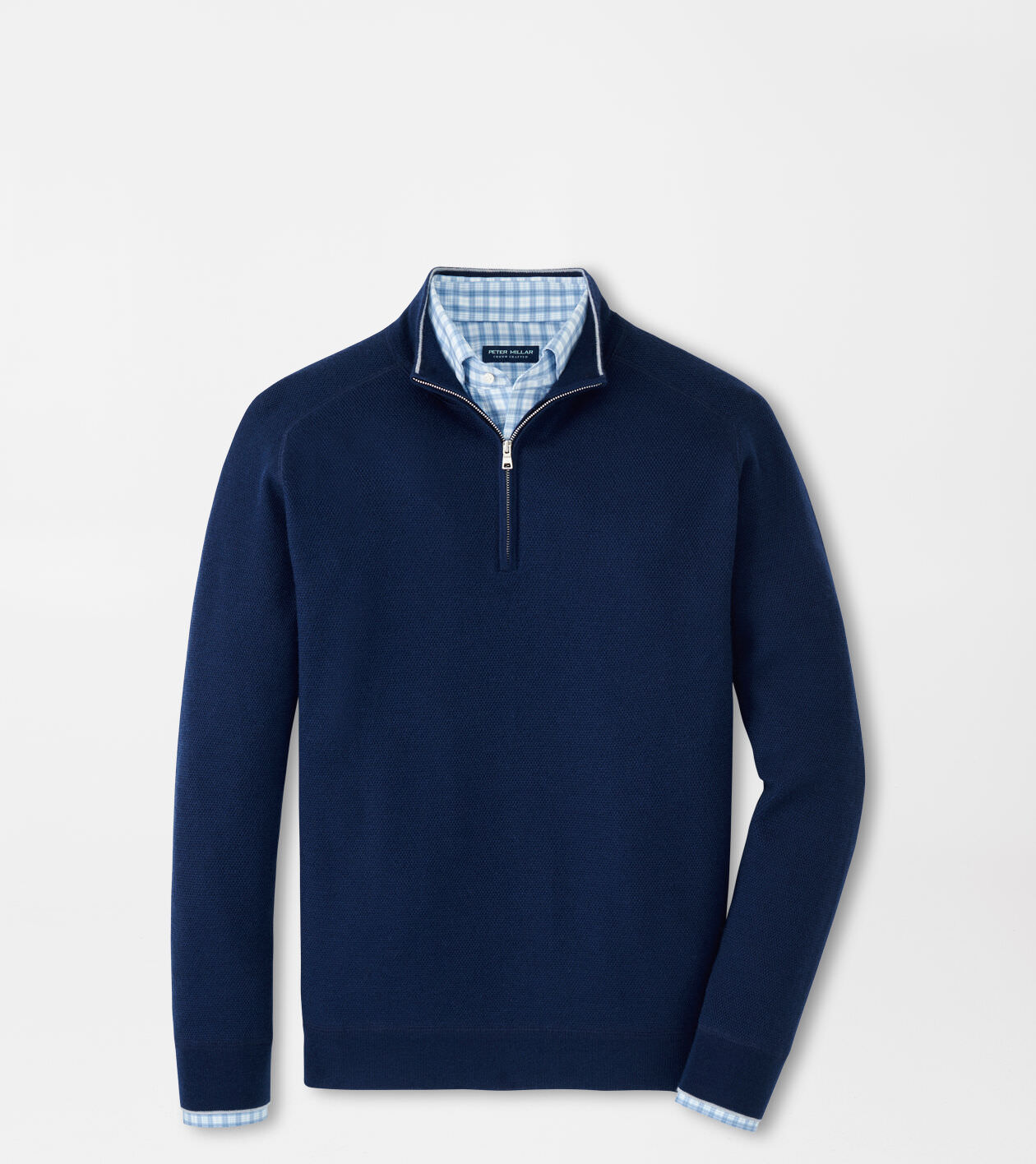 Voyager Cashmere-Silk Saddle Shoulder Quarter Zip