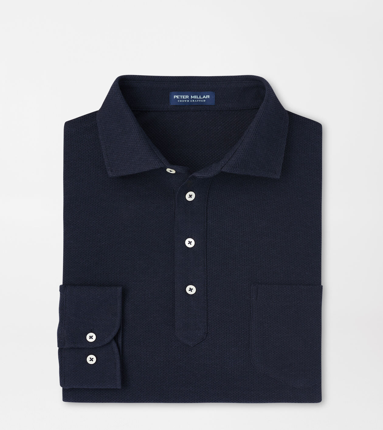 Ramble Long-Sleeve Cotton Cashmere Polo