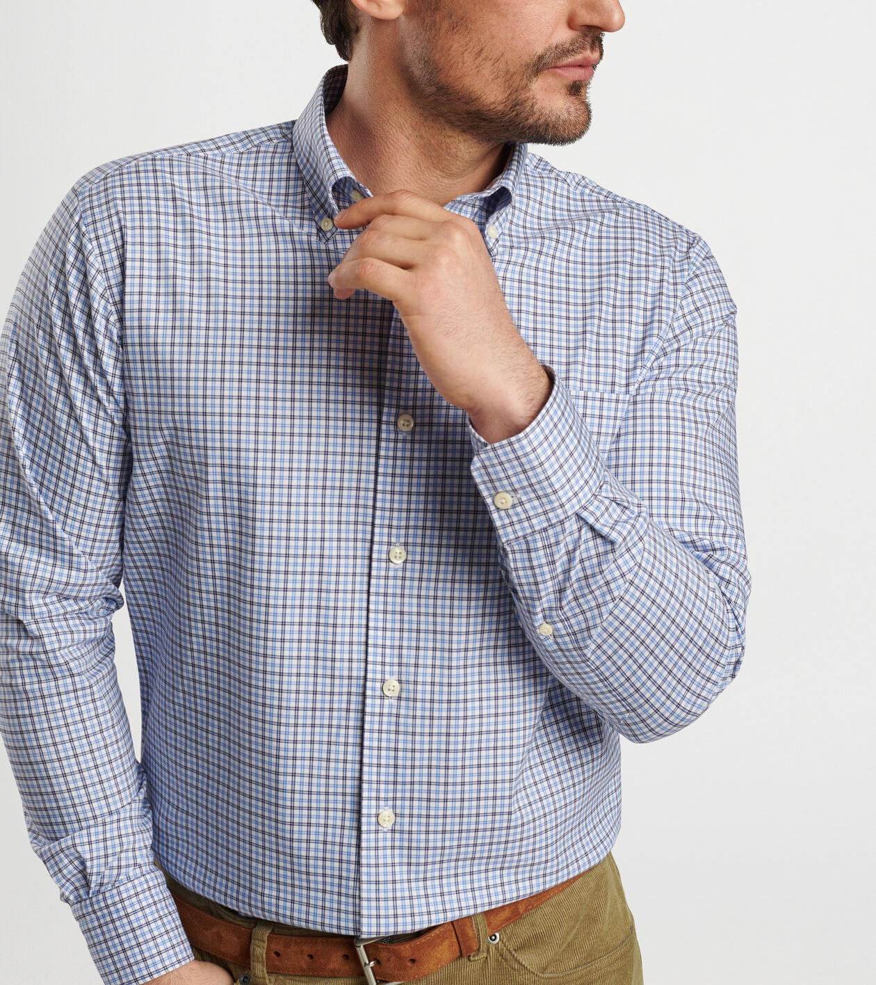 Hamilton Crown Lite Cotton-Stretch Sport Shirt