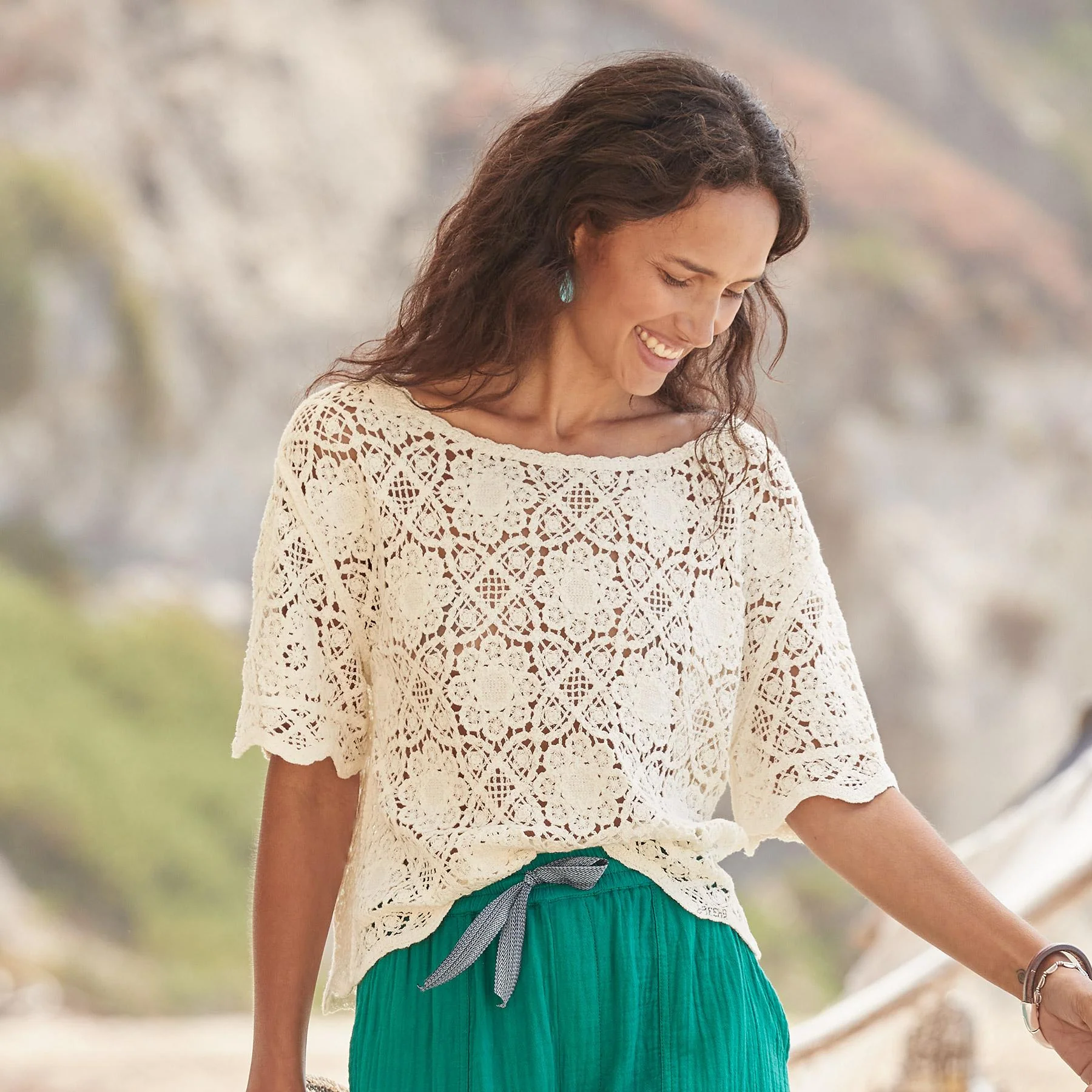 Brooklyn Lace Top, Petite