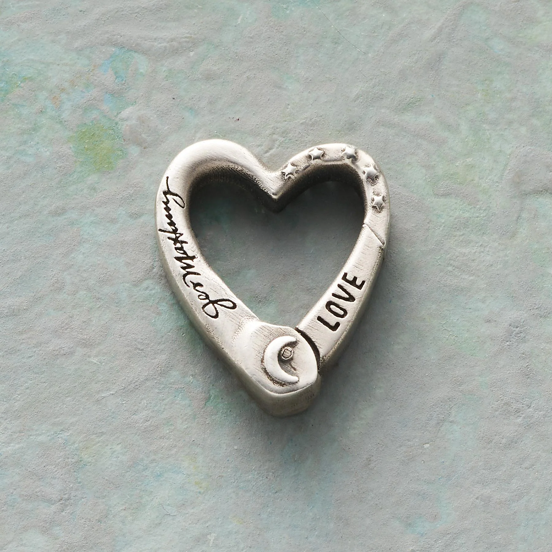 Sterling Silver Heart Charm Keeper