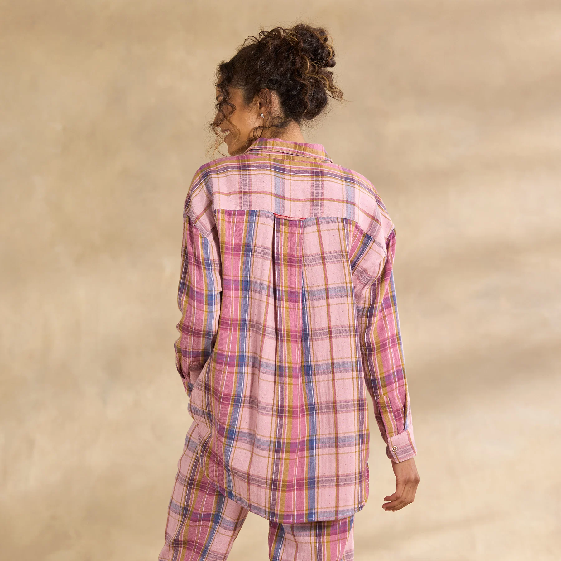 Martina Plaid Pajama Top