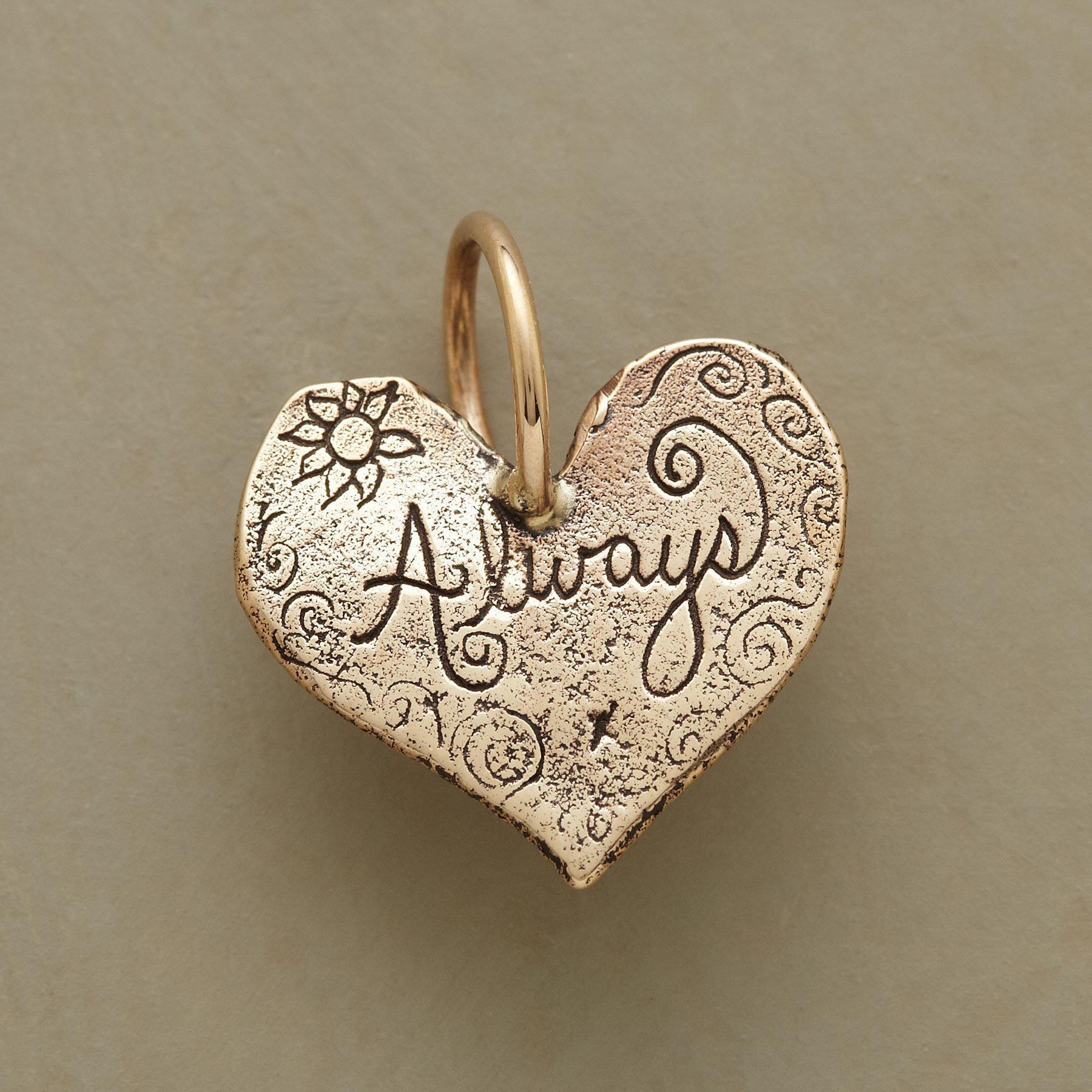 Gold Always Heart Charm