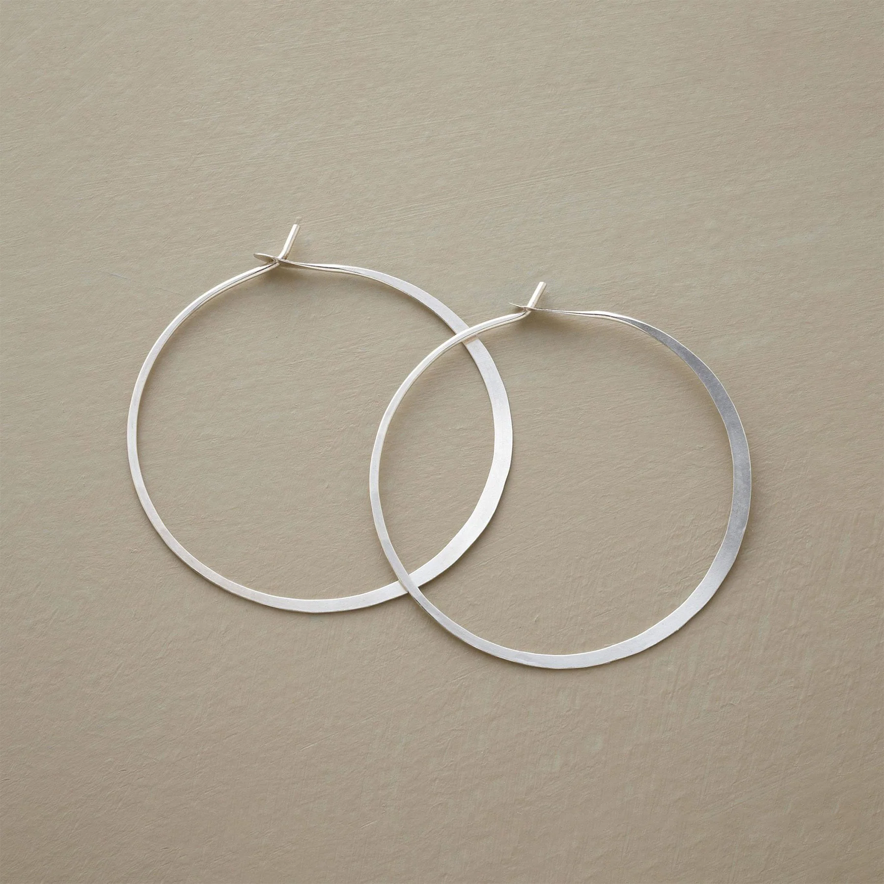 Sterling Hand Forged Gypsy Hoops