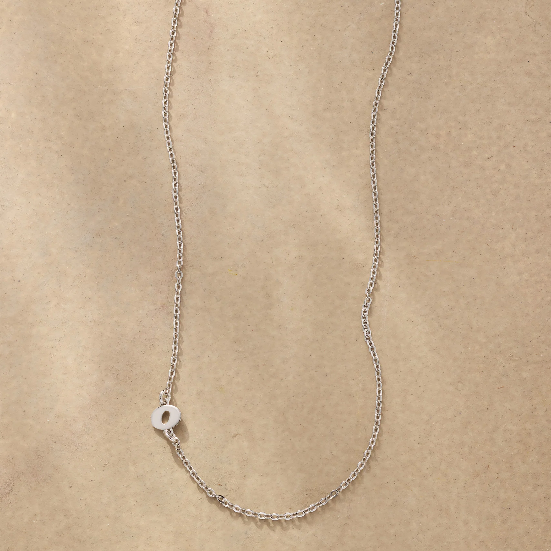 Silver Initial Spark Necklace