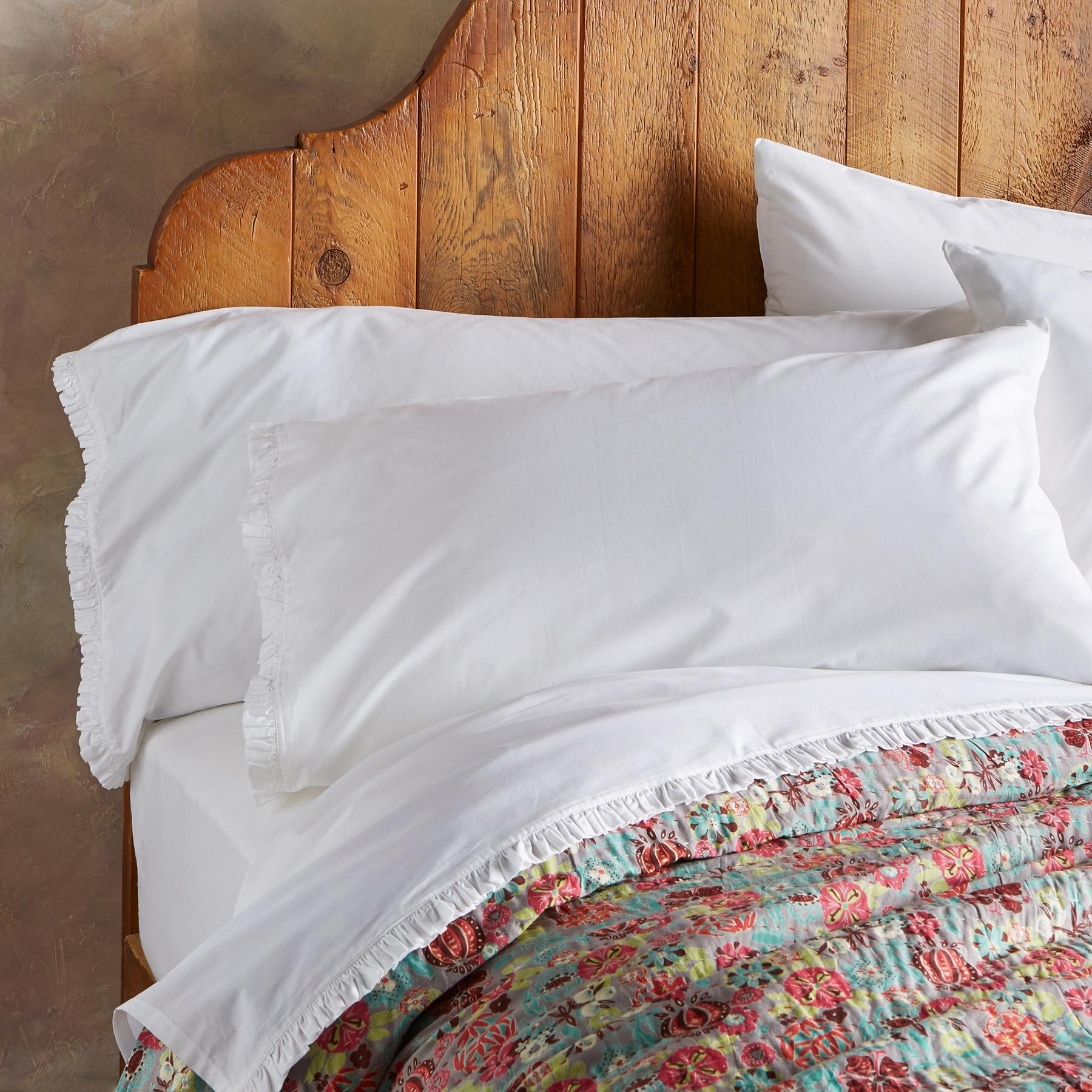 Country Ruffle Pillowcase Set