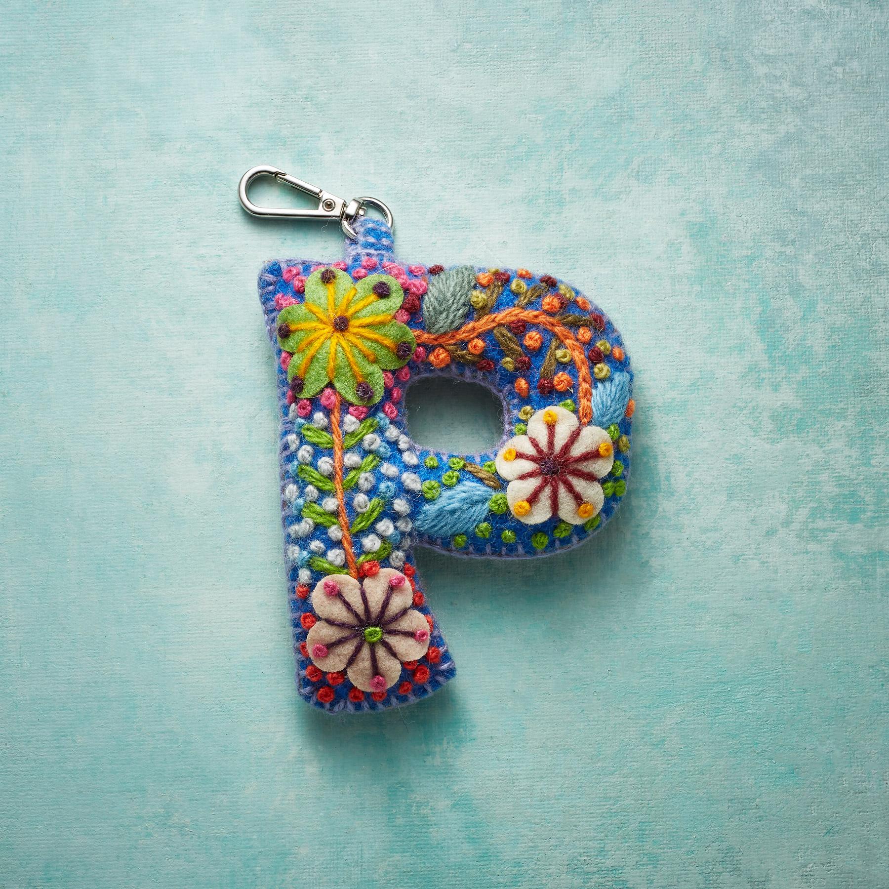 Fleur De Felt Initial Clip