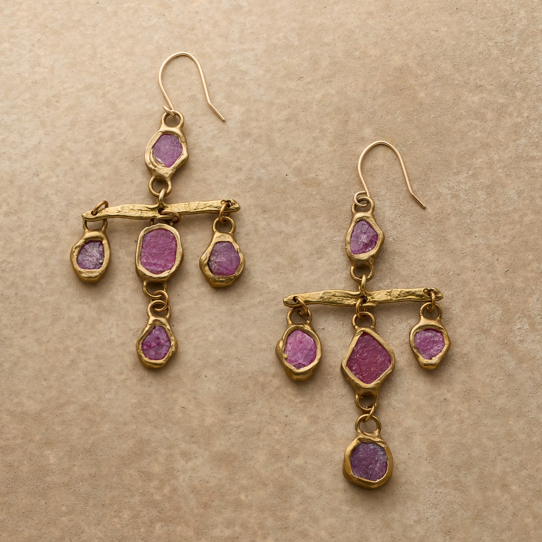 Ruby Constellation Earrings