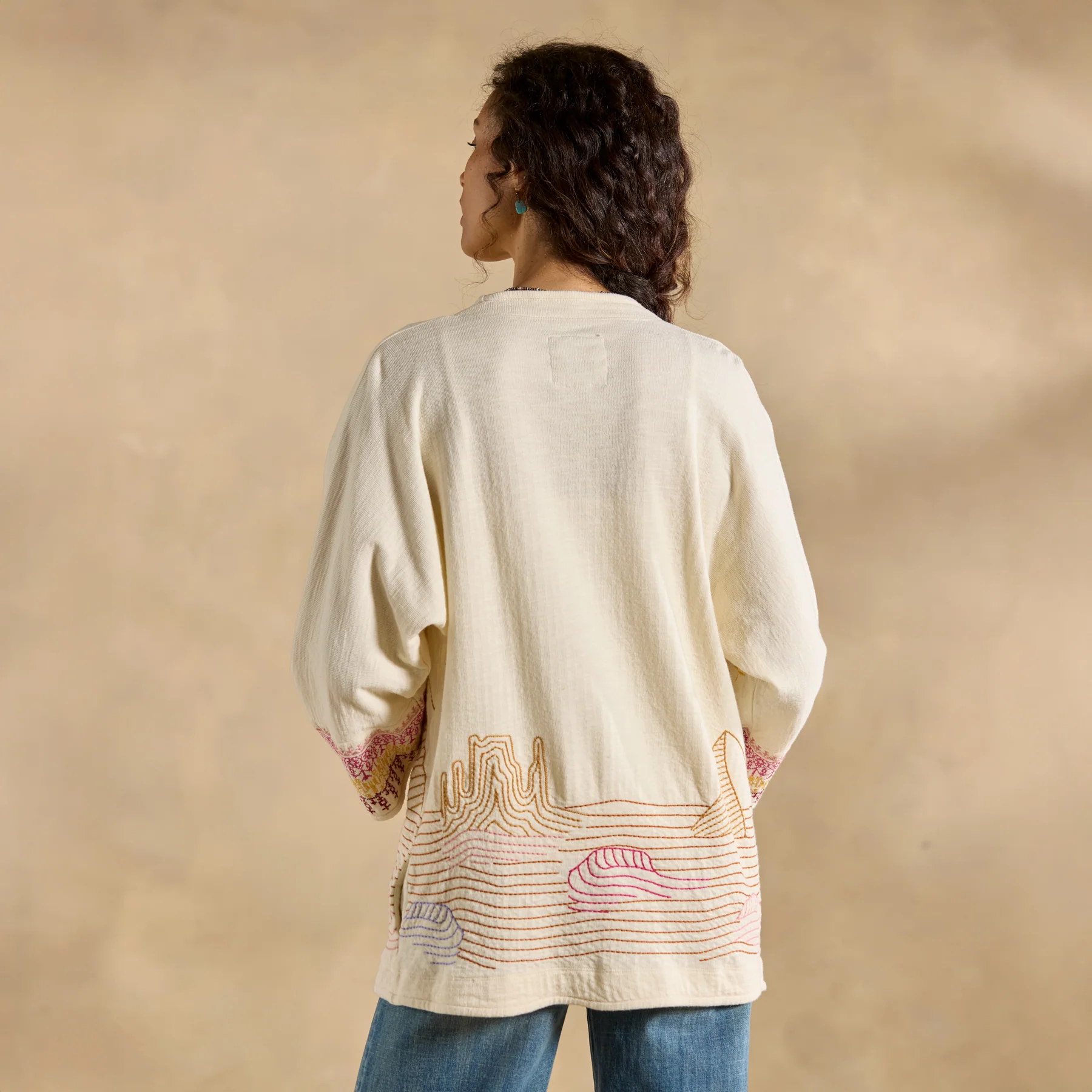 Saguaro Embroidered Kimono