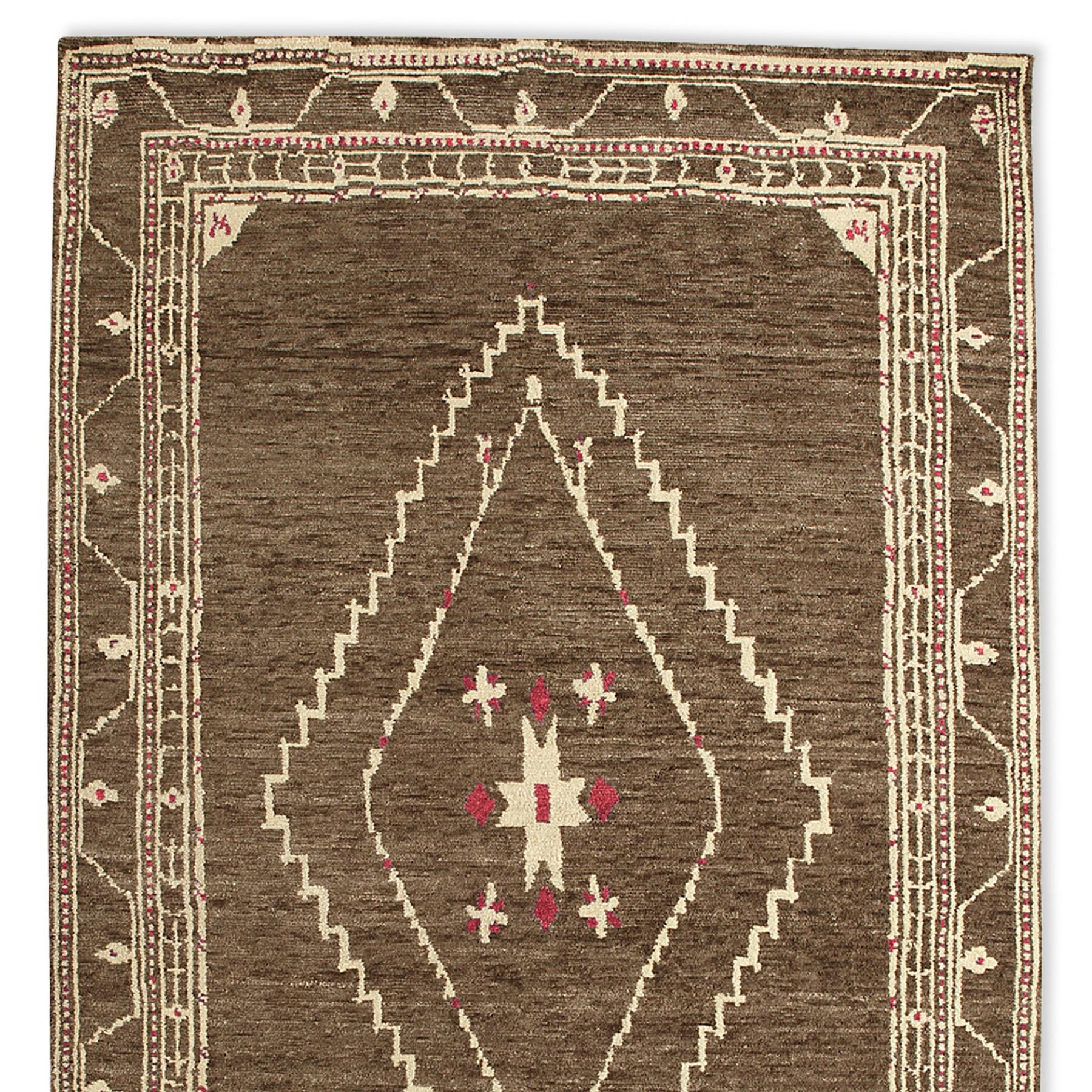 Luria Tibetan Hand Knotted Rug, Large