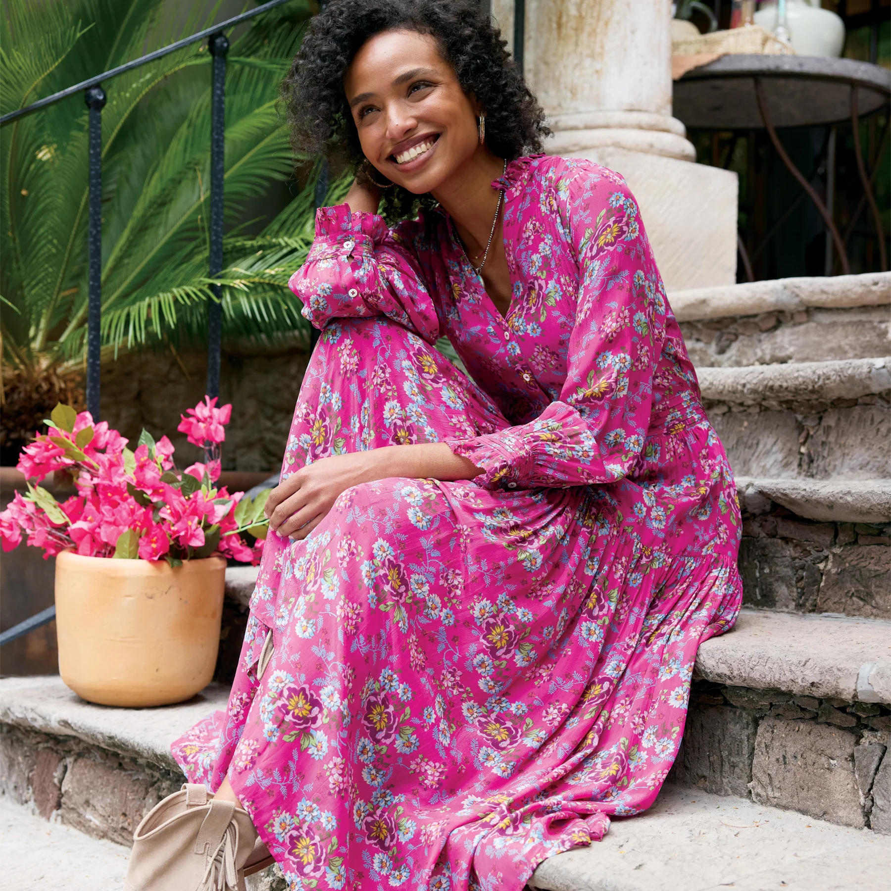 Zora Floral Dress, Petite