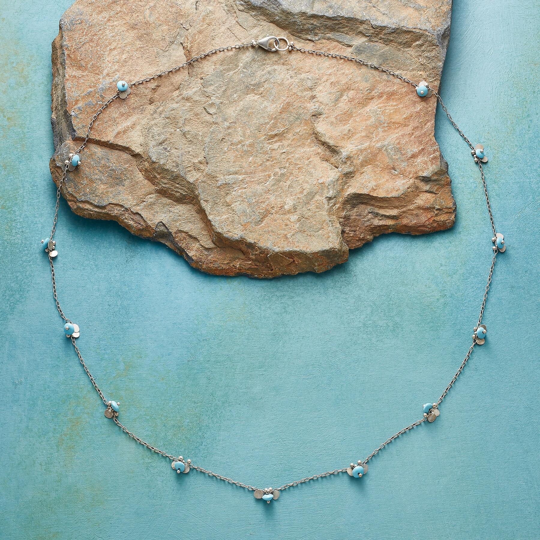 Turquoise Paillette Necklace