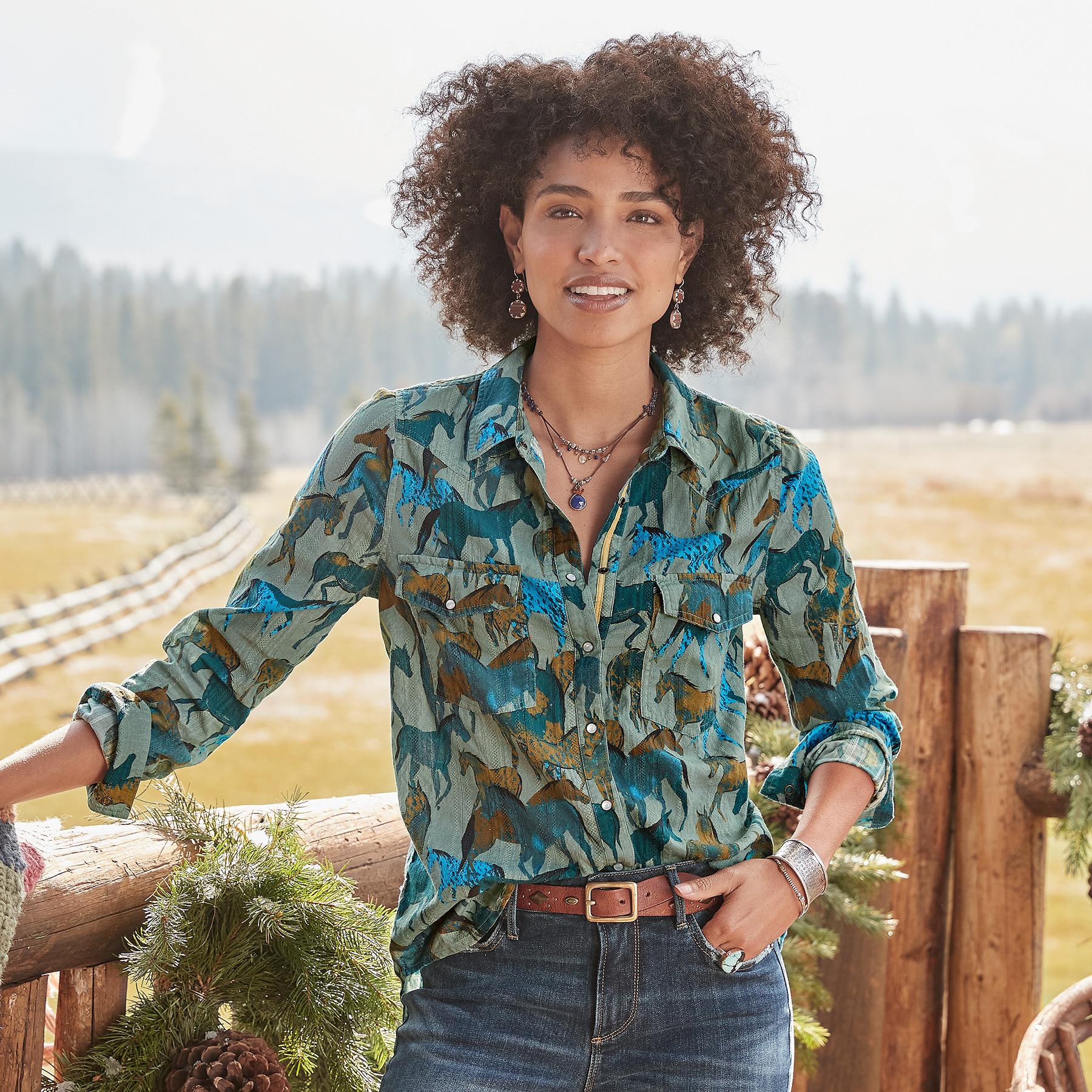 Equestrian Joy Shirt, Petite