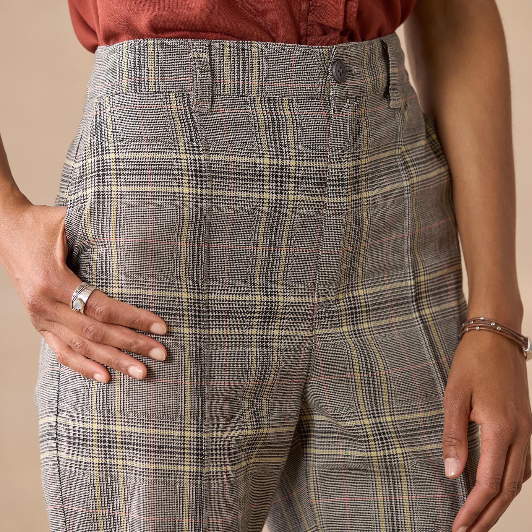 Whitman Plaid Pants, Petite
