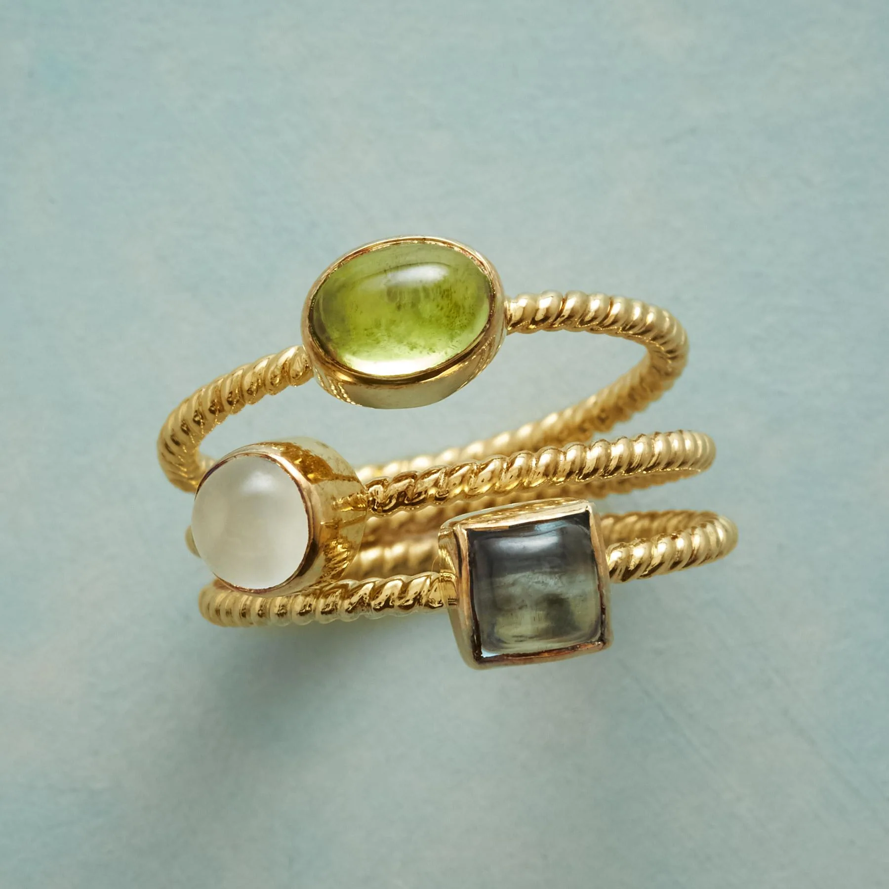 Spring Flowers Ring Trio