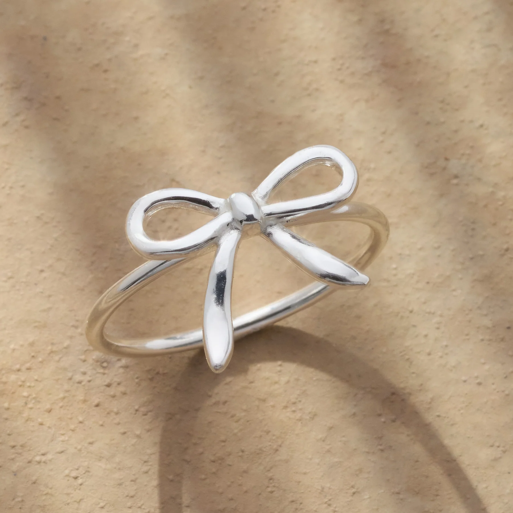 Silver Bow Ring