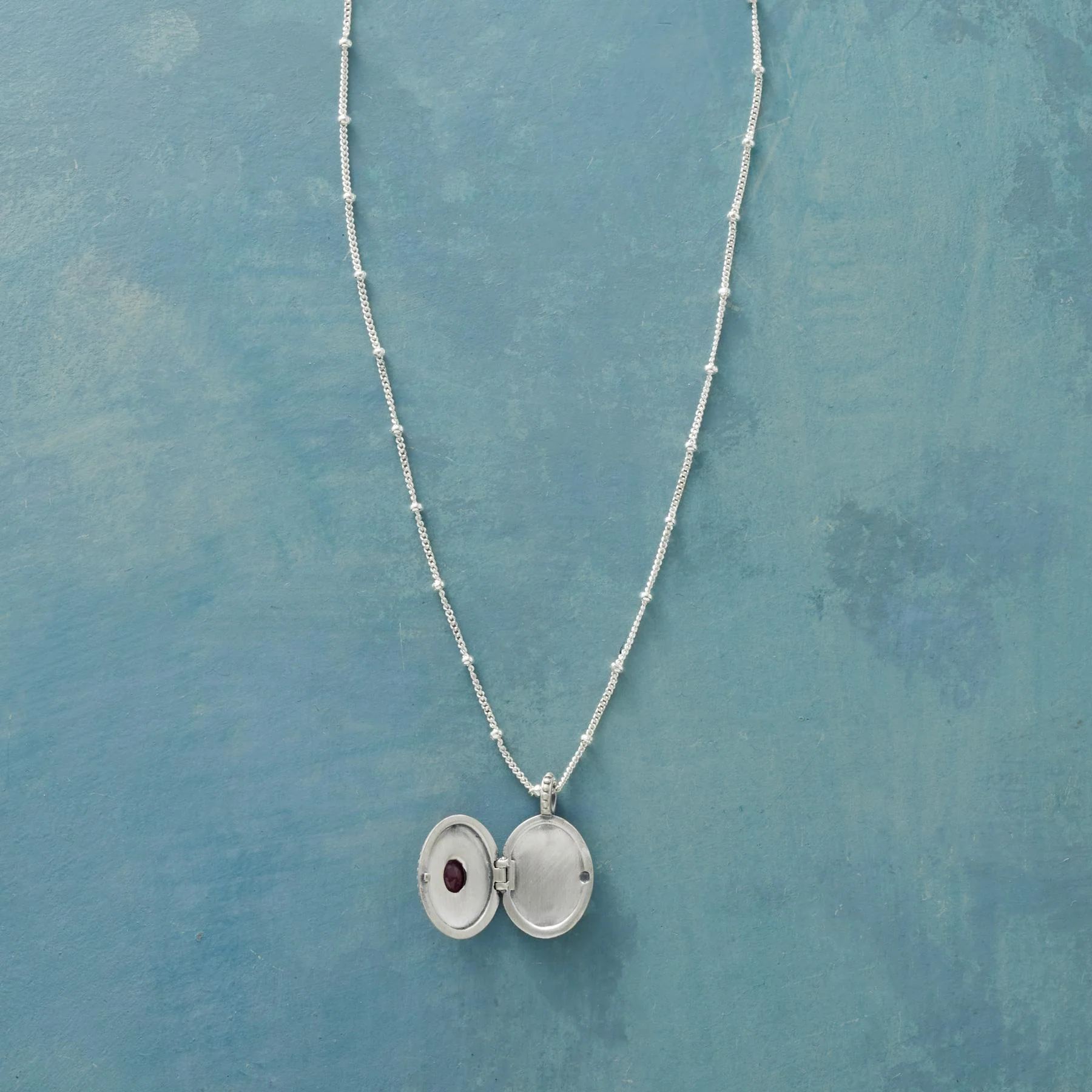 Sterling Silver Birthstone Locket