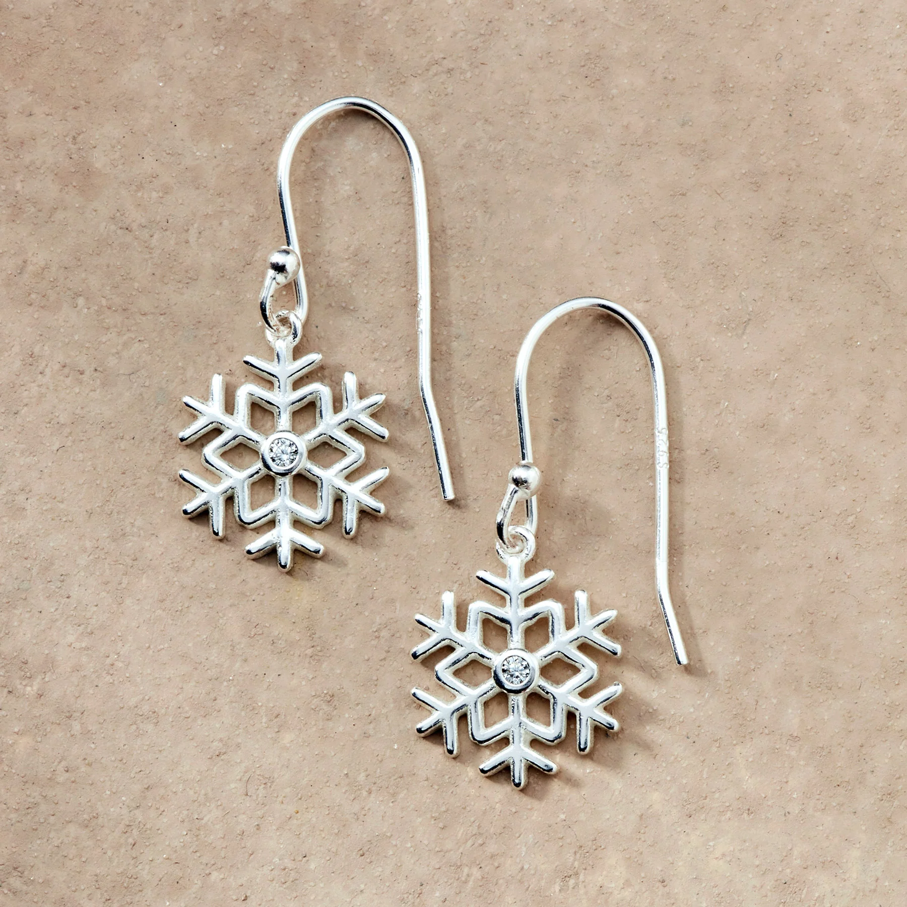 Silver Snowfall Earrings