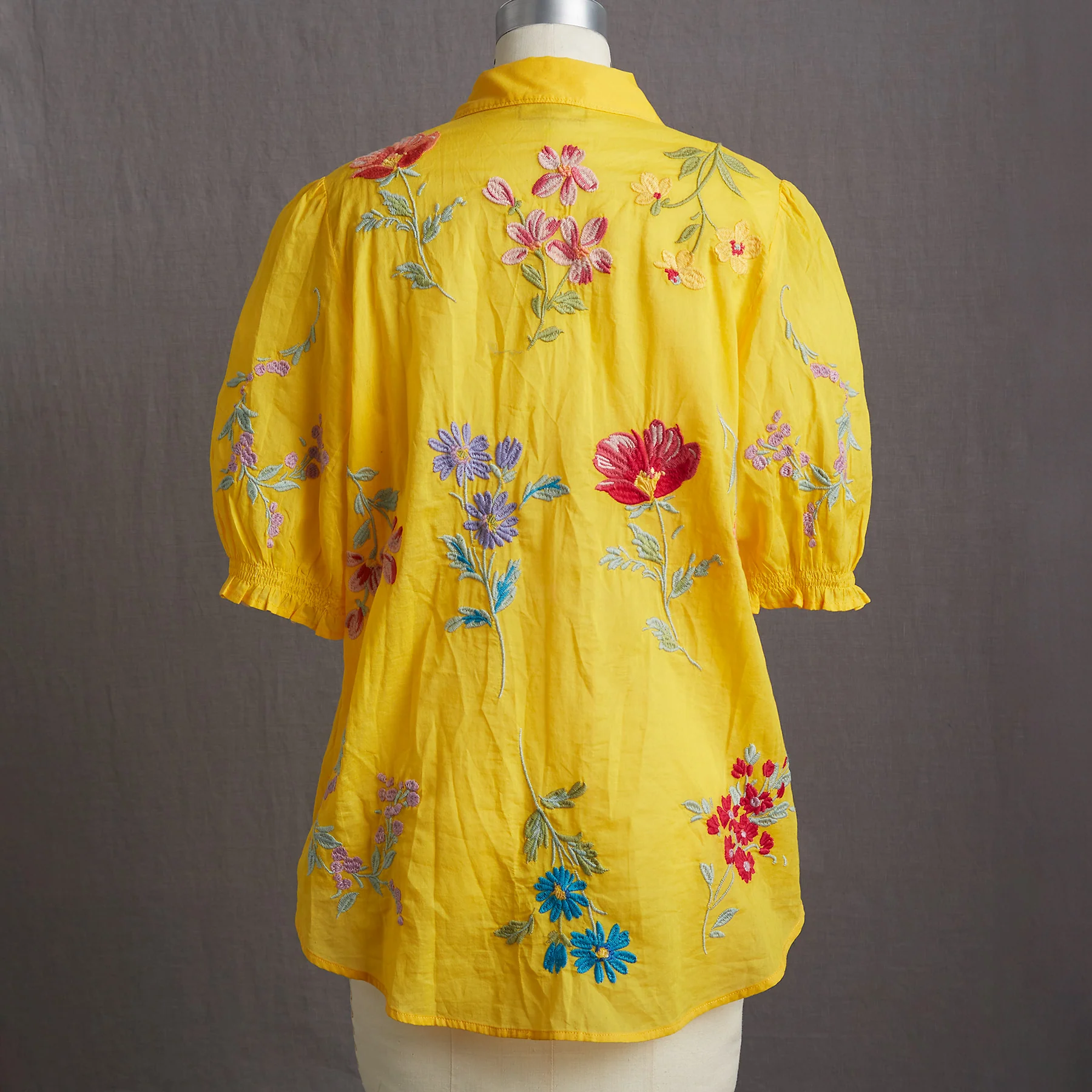 Evangelina Smocked Shirt, Petite