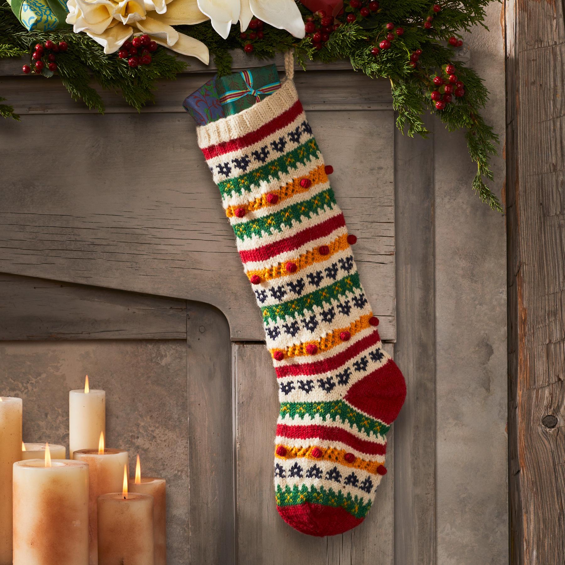 Heirloom Cheery Stripes Stocking