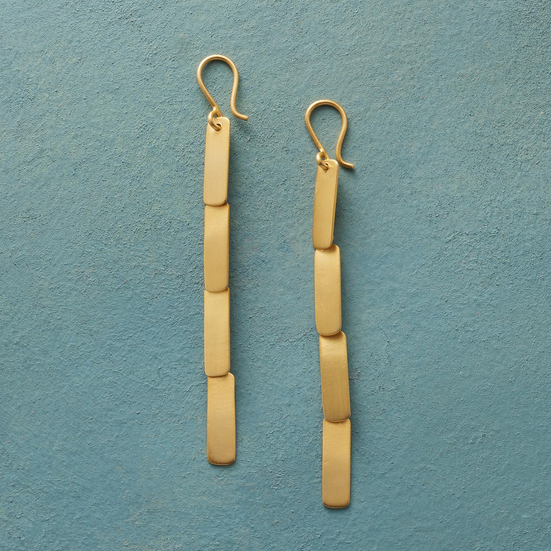 Golden Dragonfly Earrings