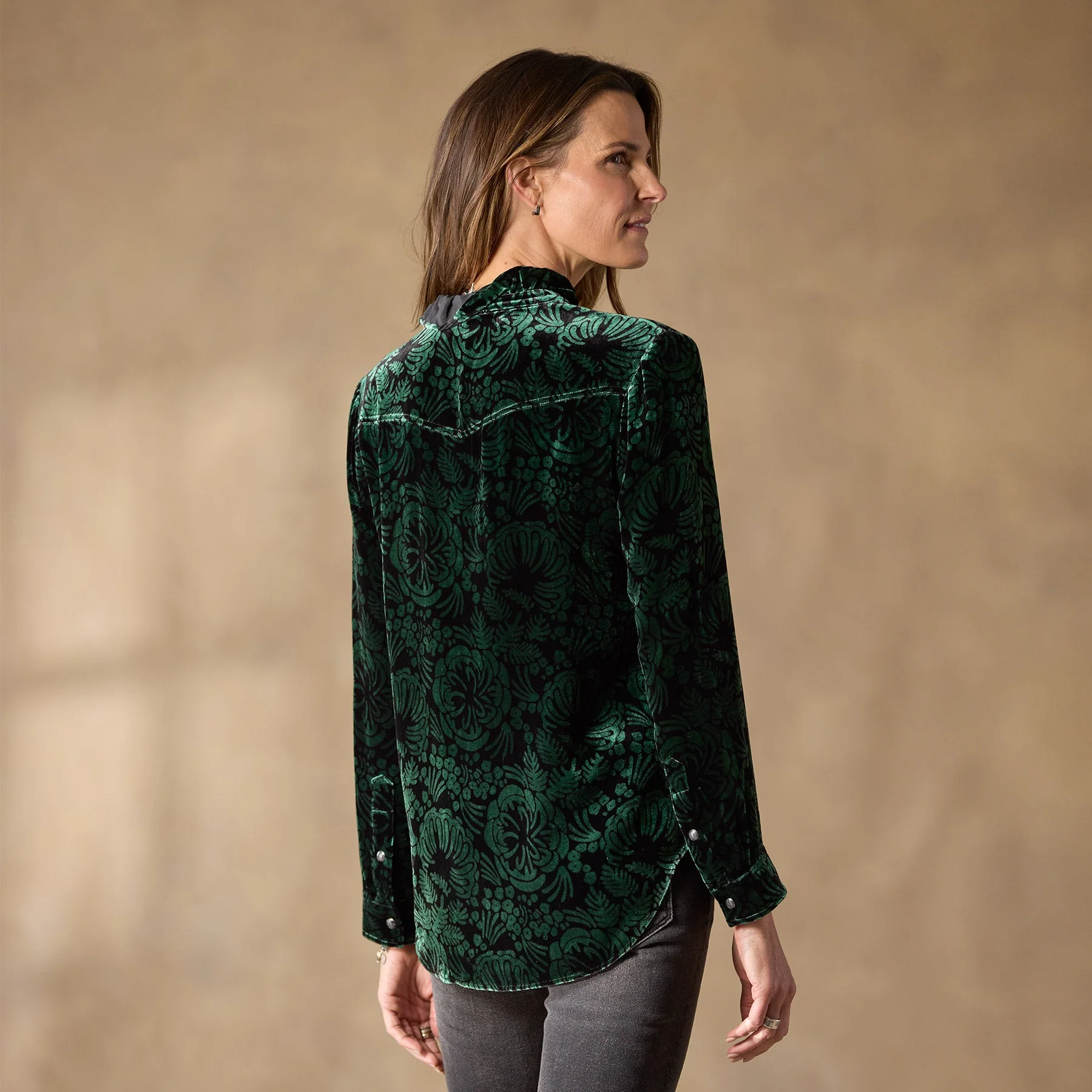 Gretel Vines Velvet Shirt