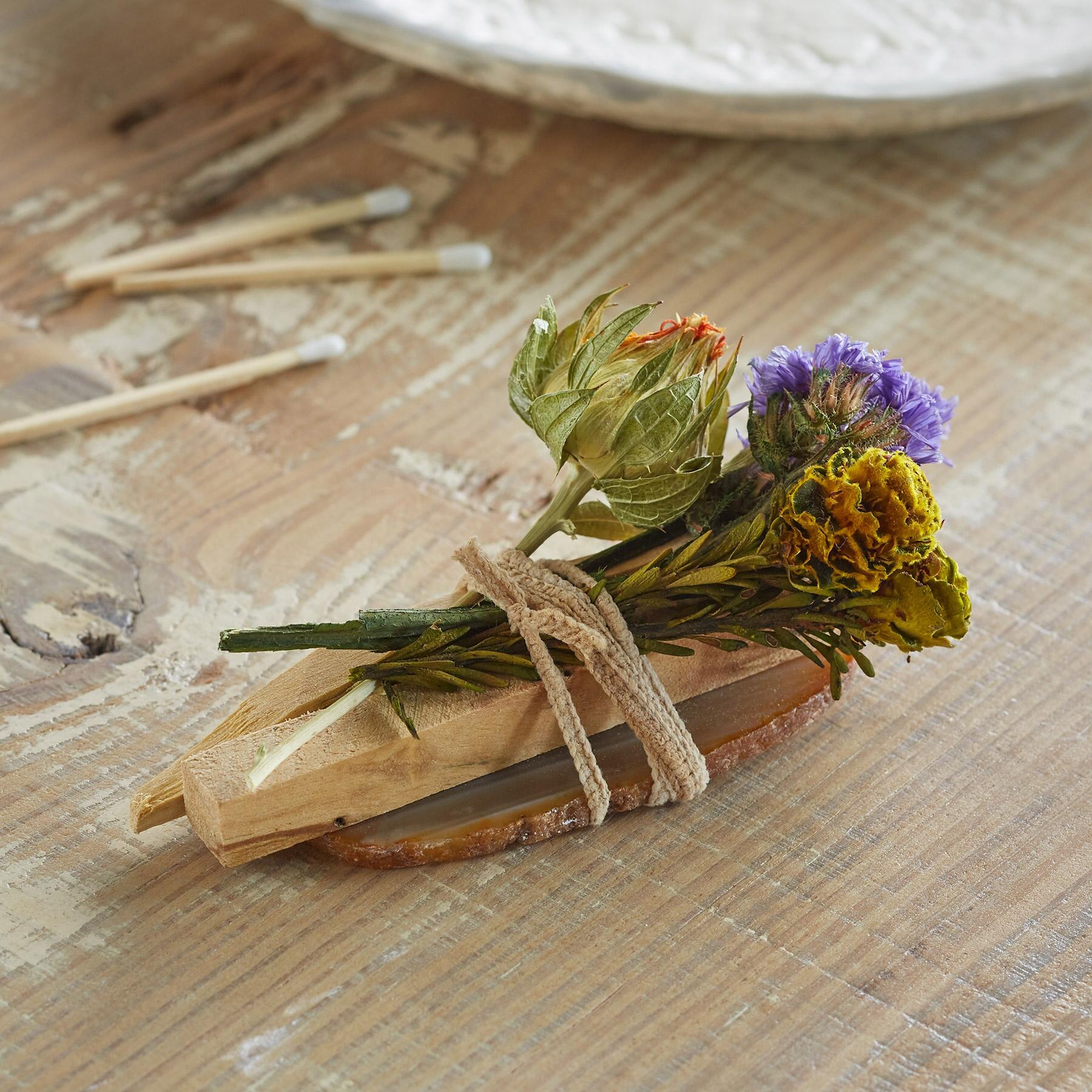 Agate & Palo Santo Smudge Stick