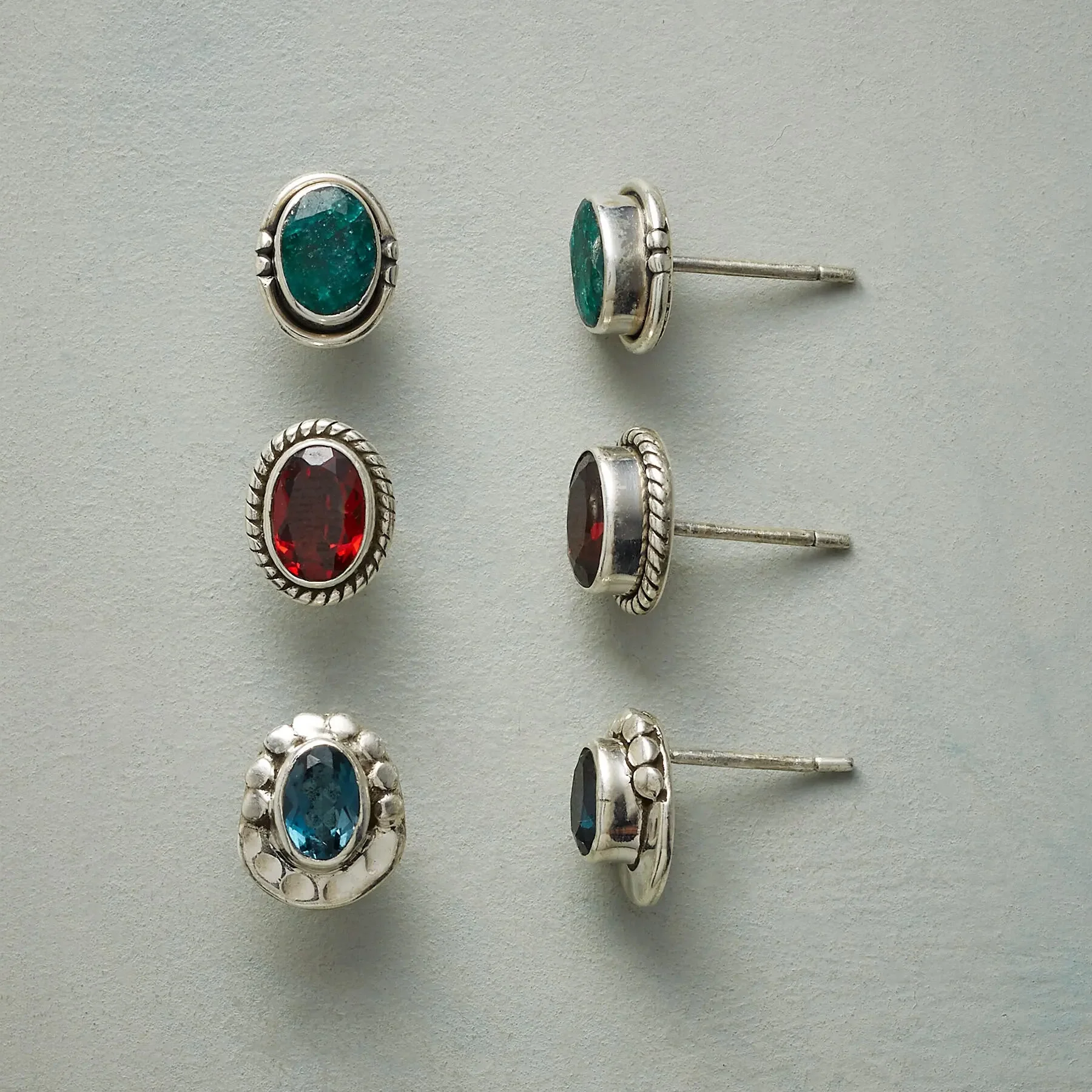 Gemstone Anthology Earring Trio
