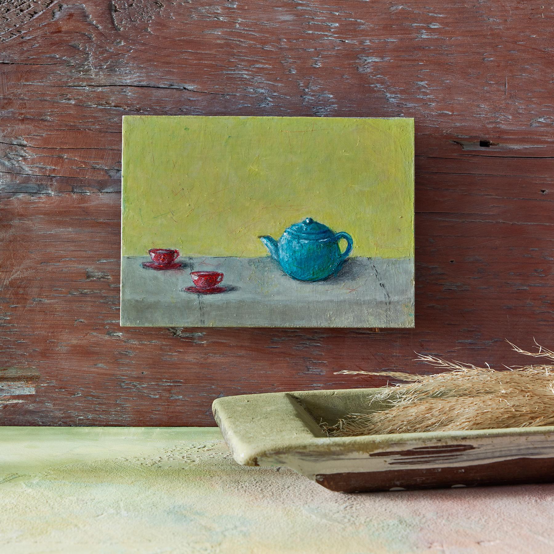 Turquoise Tea Painting
