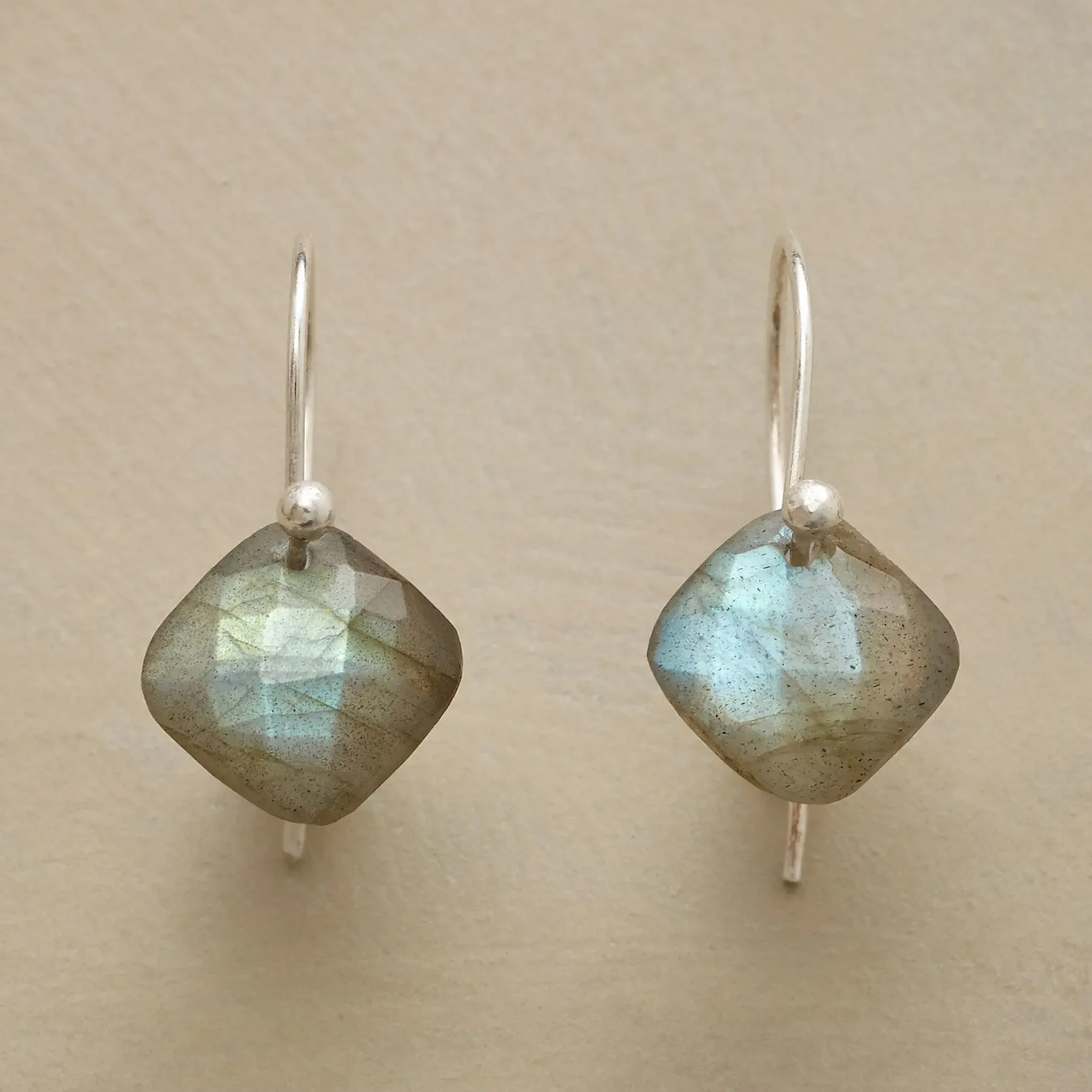 Labradorite Pillow Earrings