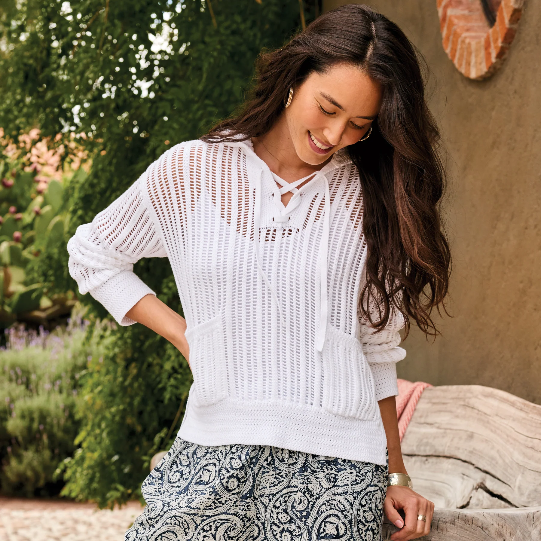 Harbor Call Sweater Hoodie, Petite