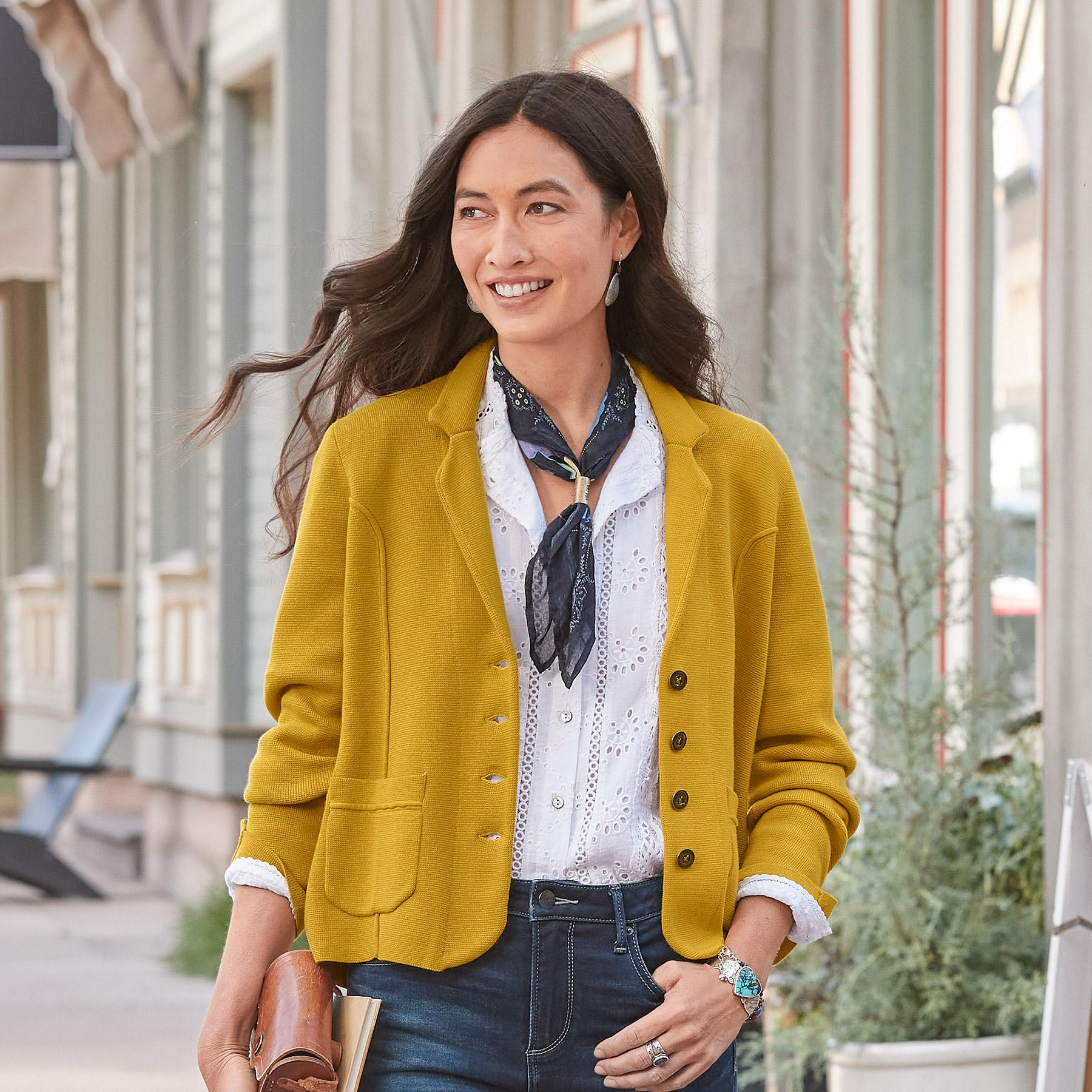 Gold Rush Sweater Blazer, Petite