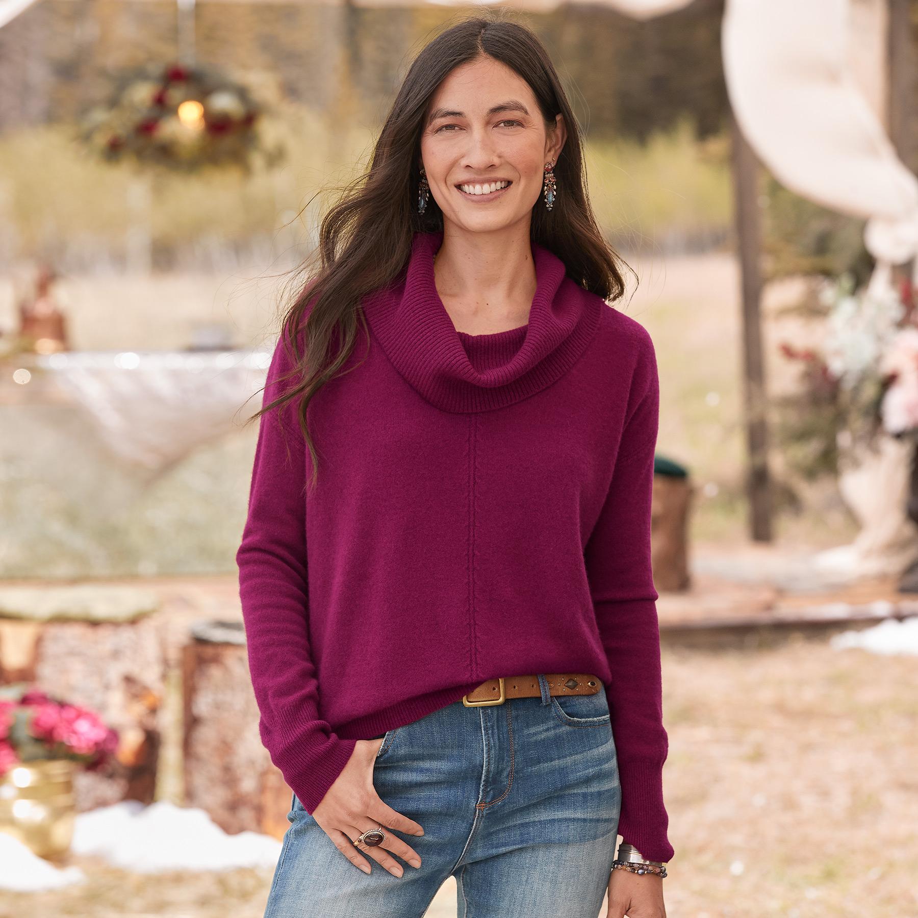 Giovanna Cashmere Cowlneck, Petite