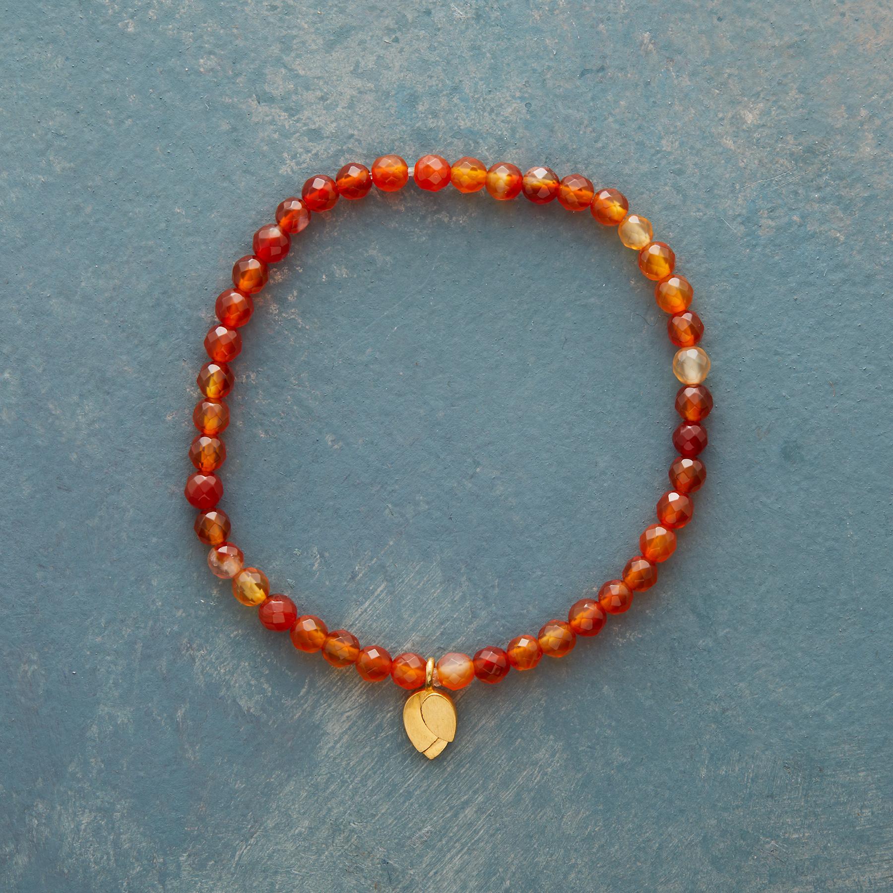 Carnelian Lotus Bracelet