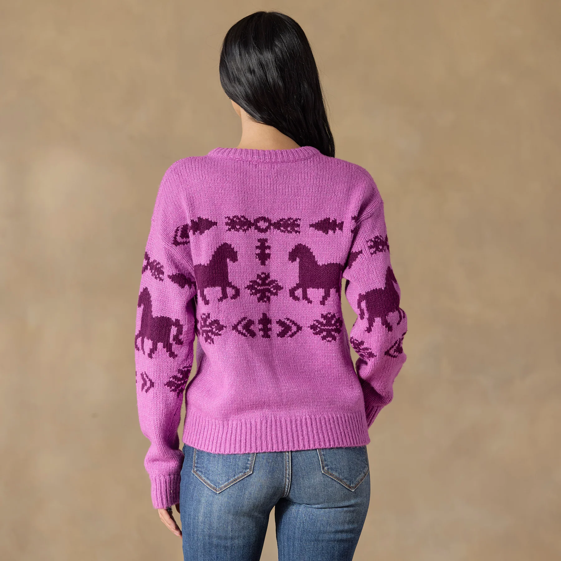 Spirited Horse Sweater, Petite