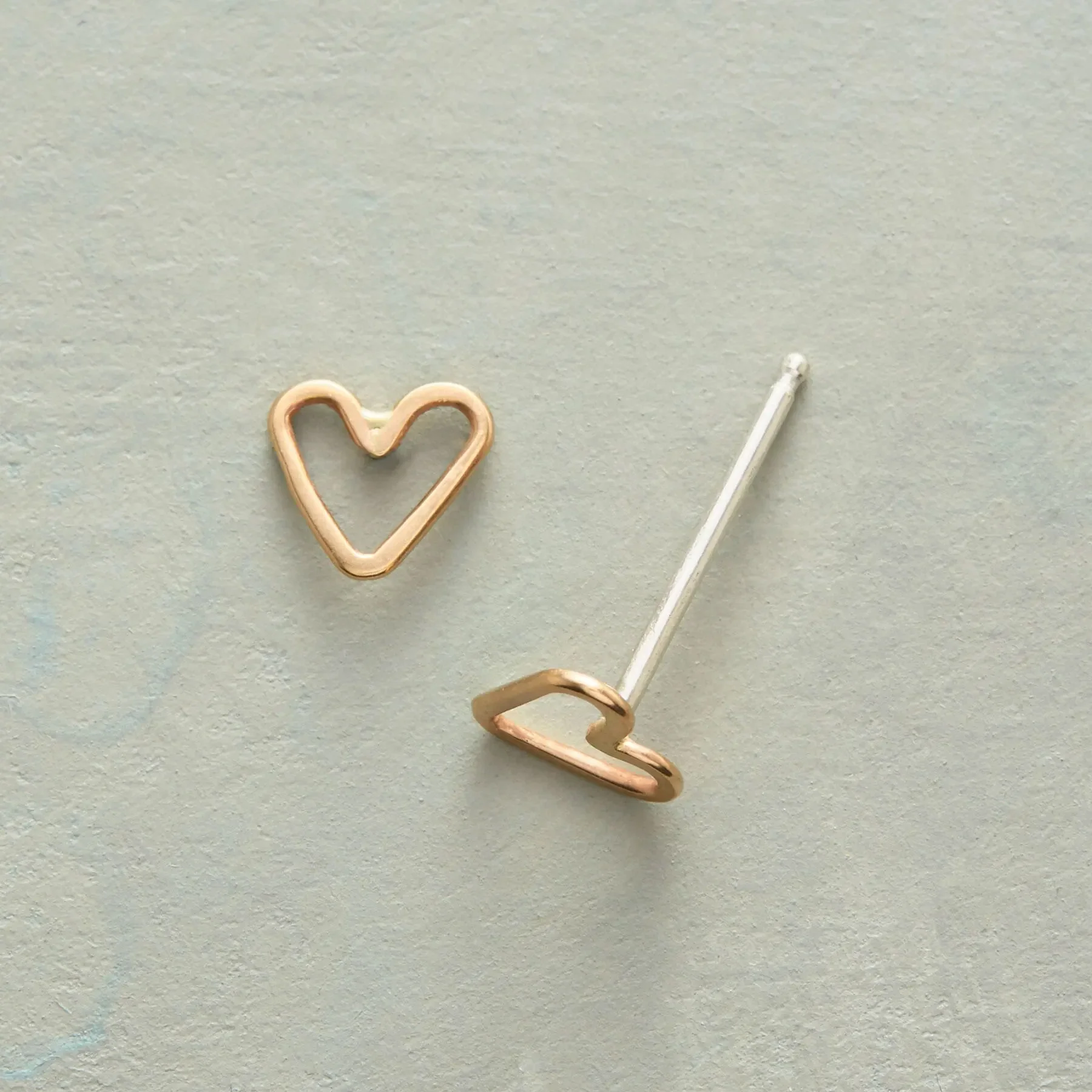 Tiny Hearts, Big Love Gold Earrings
