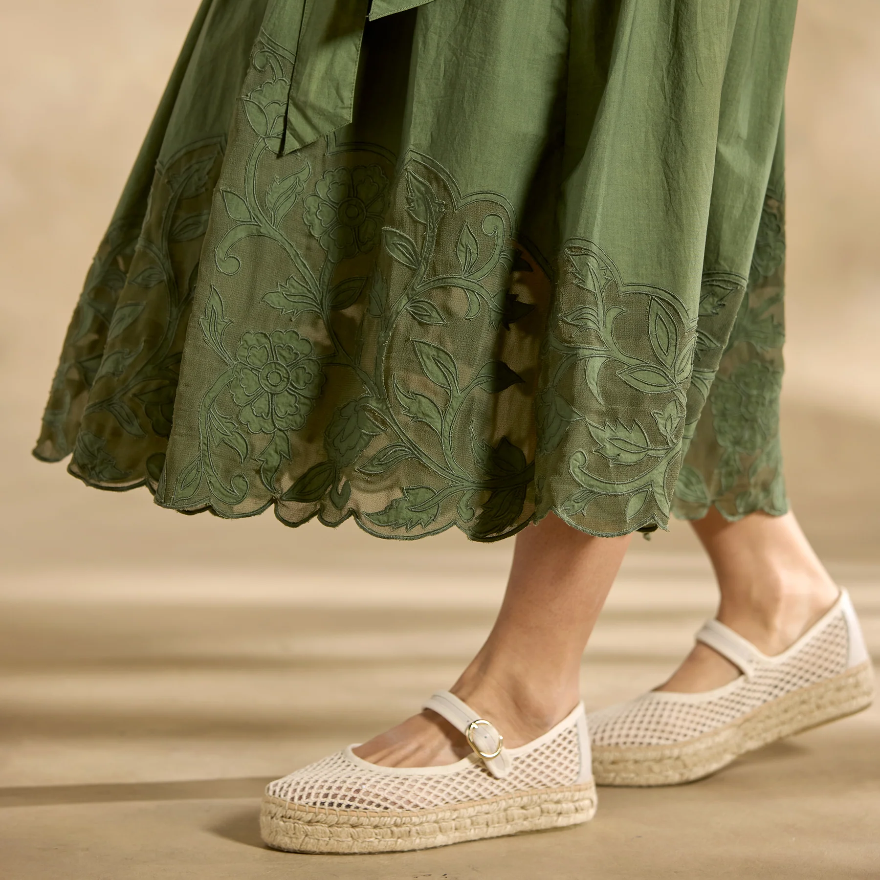 Madera Mixed-Media Dress