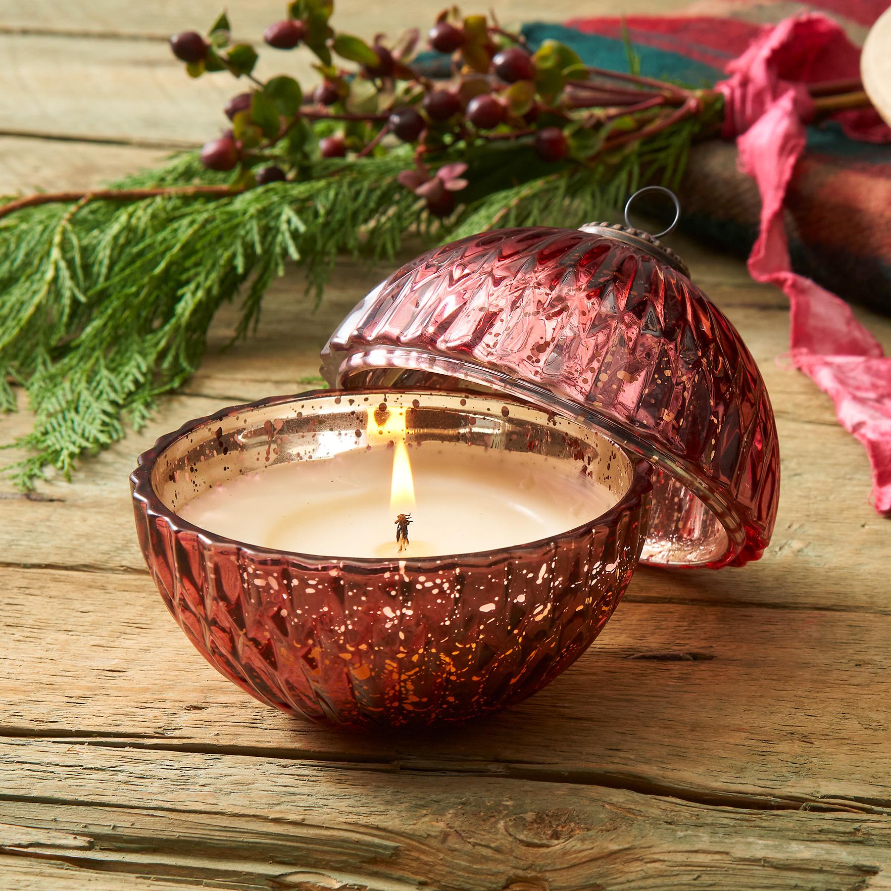 Winter Forest Ornament Candle