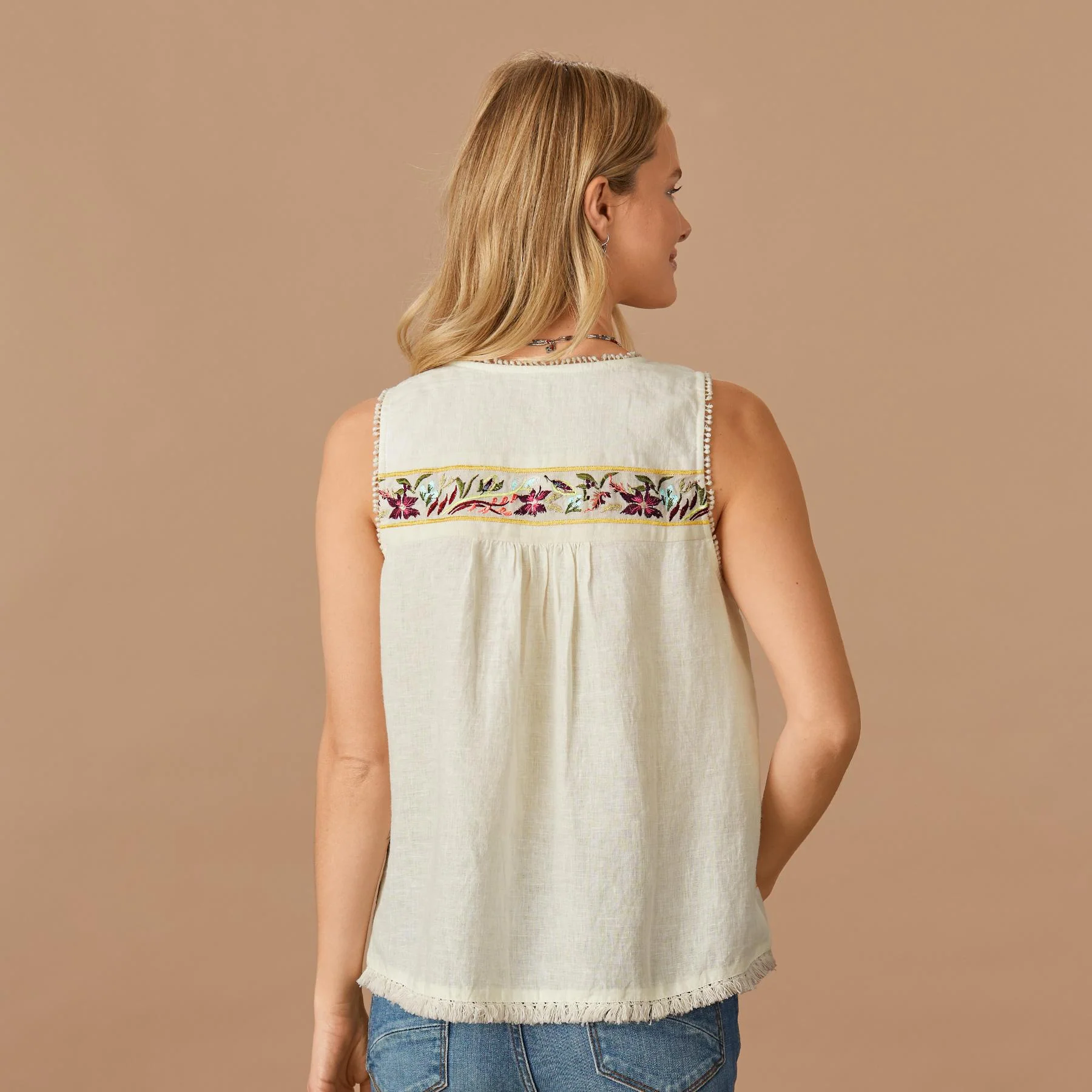 Floria Sleeveless Top, Petite