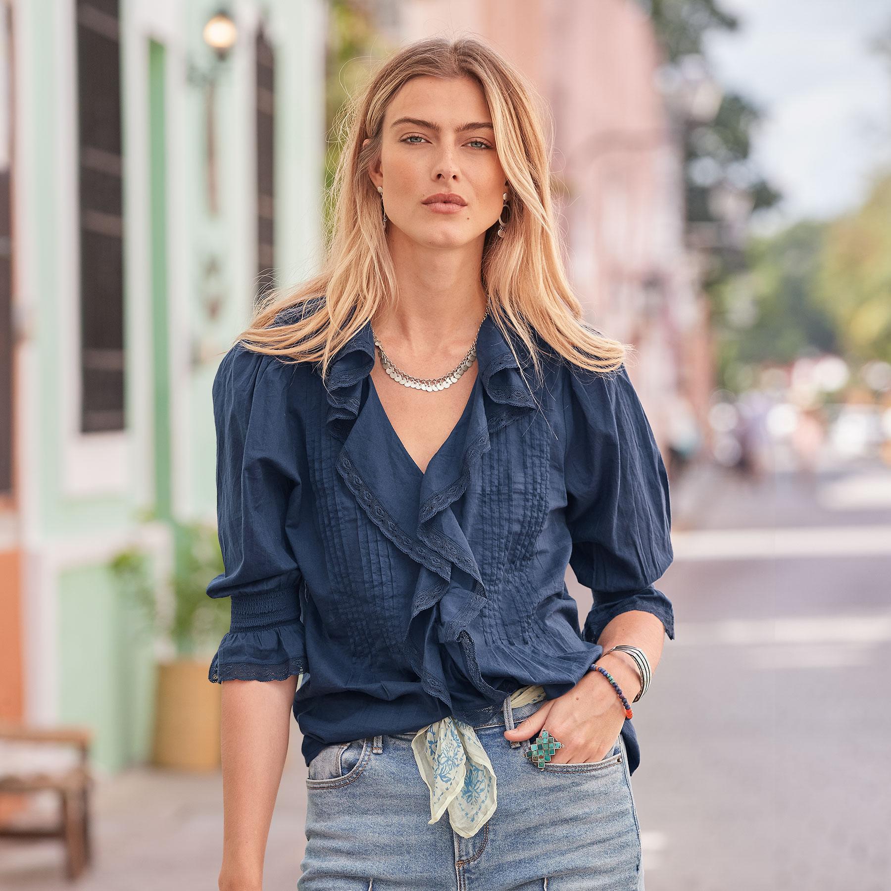 Darcy Ruffle Top, Petite