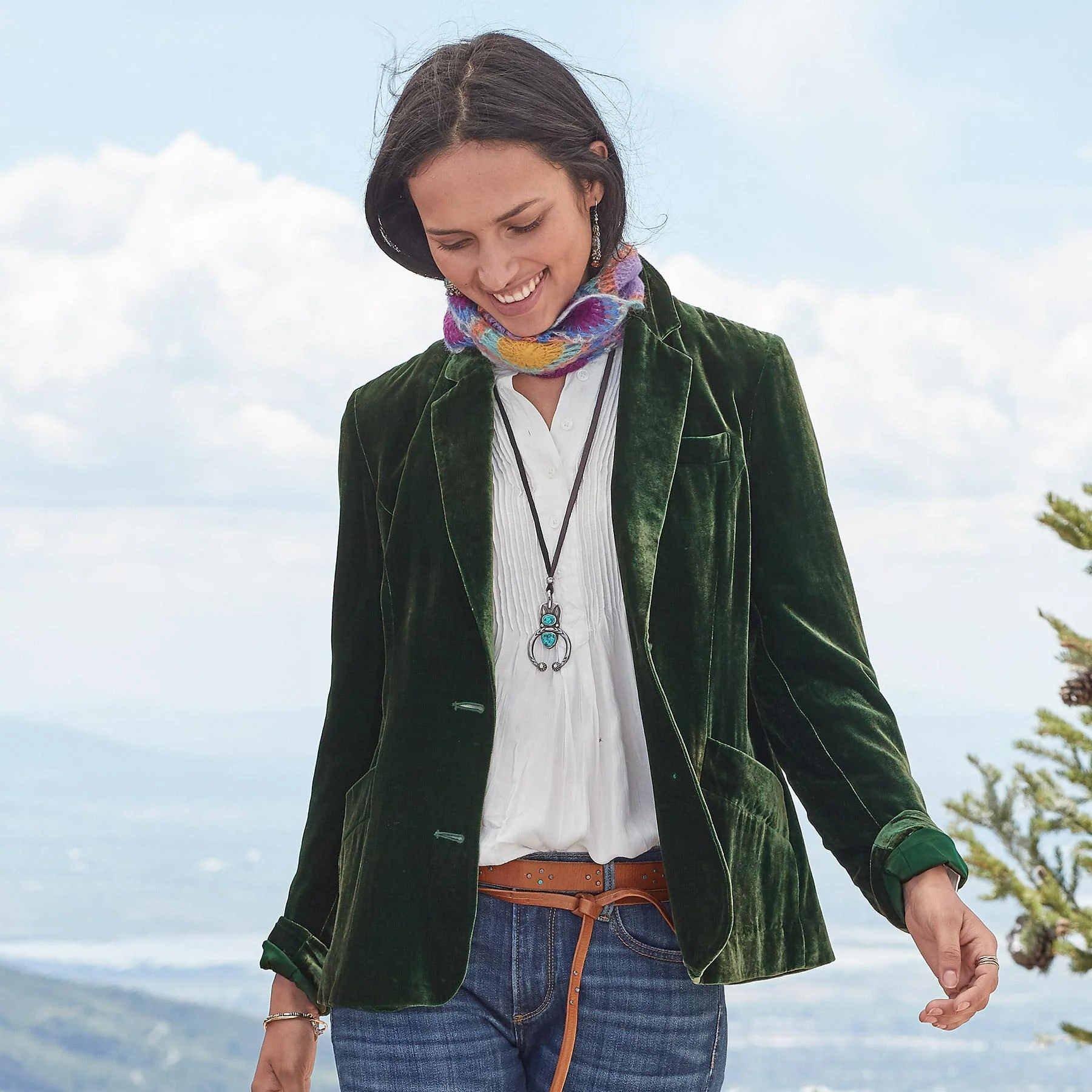 Sofia Velvet Blazer Petite