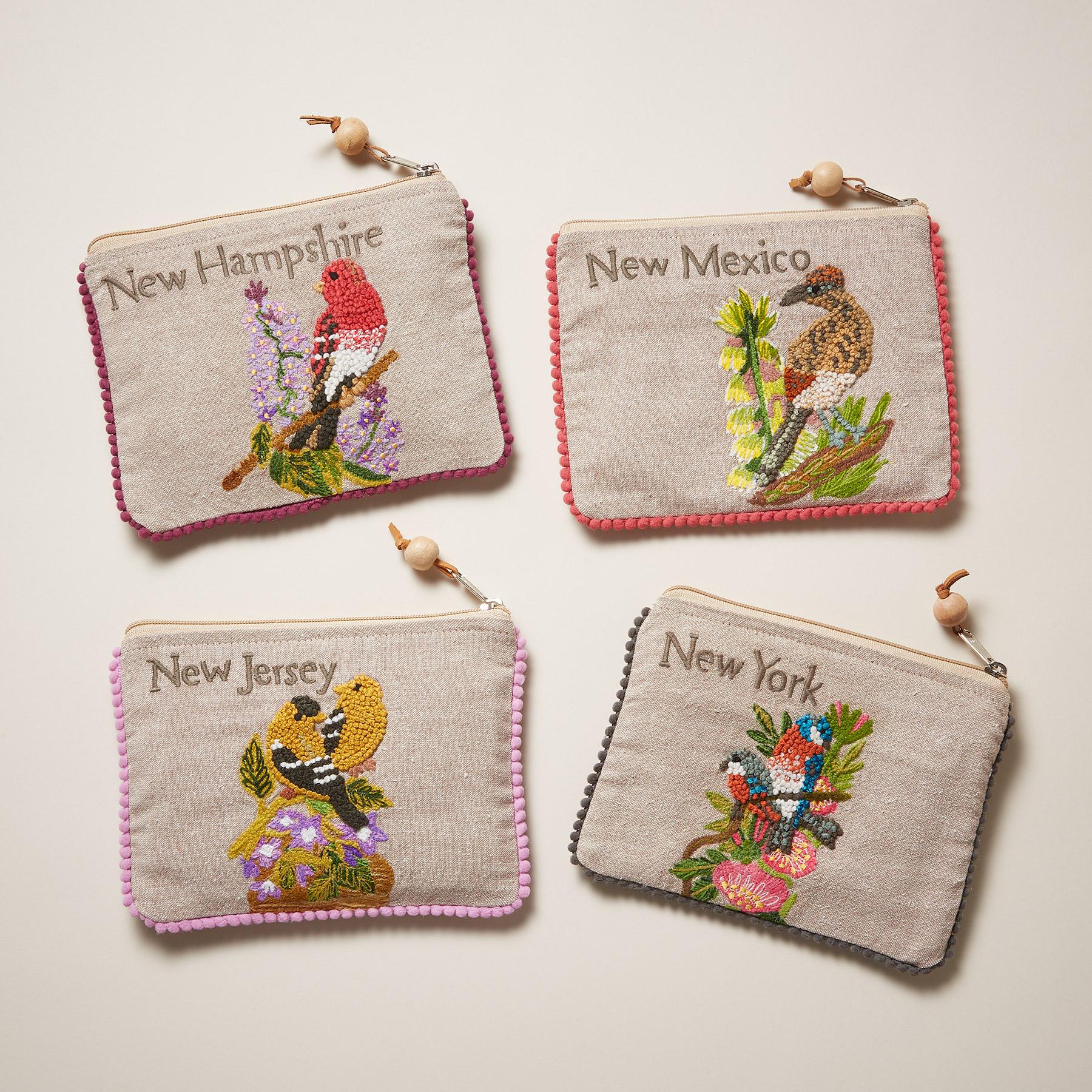 Birds Of The States Jewelry Pouches