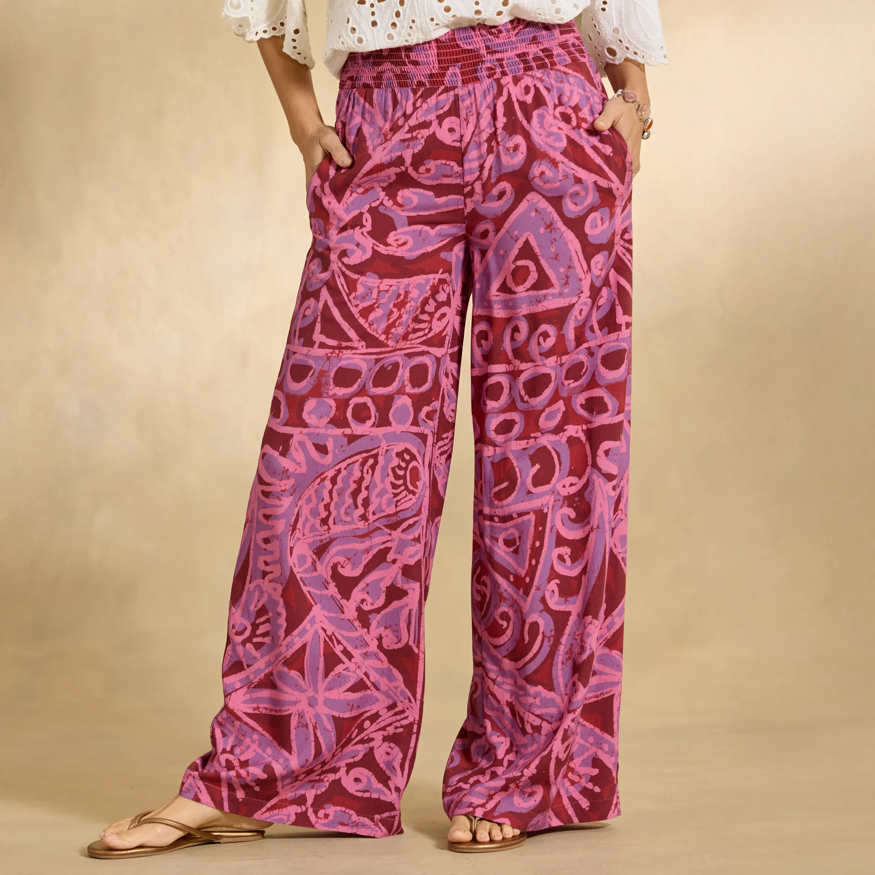Himari Floral Pants, Petite