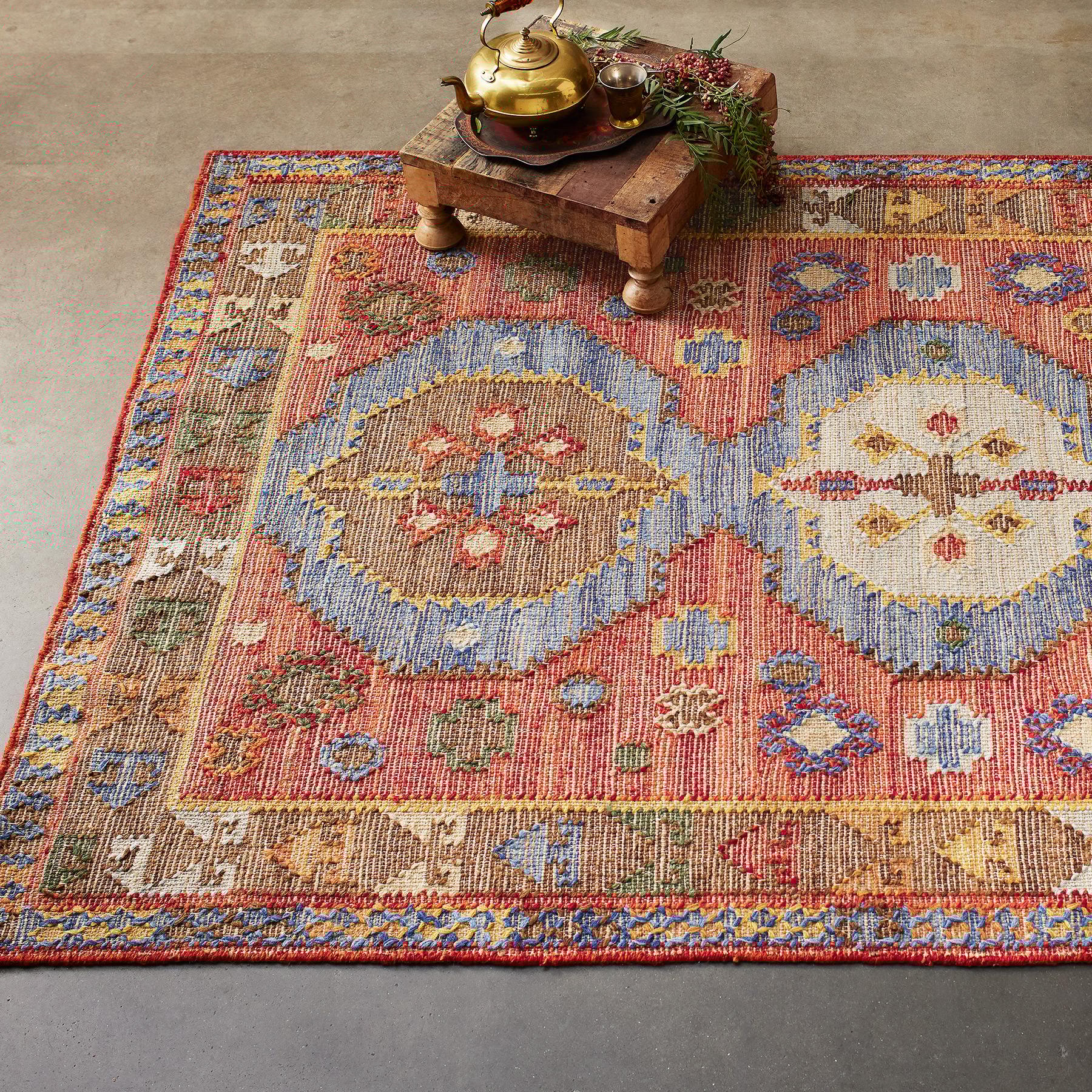 Mirror Lake Dhurrie Rug