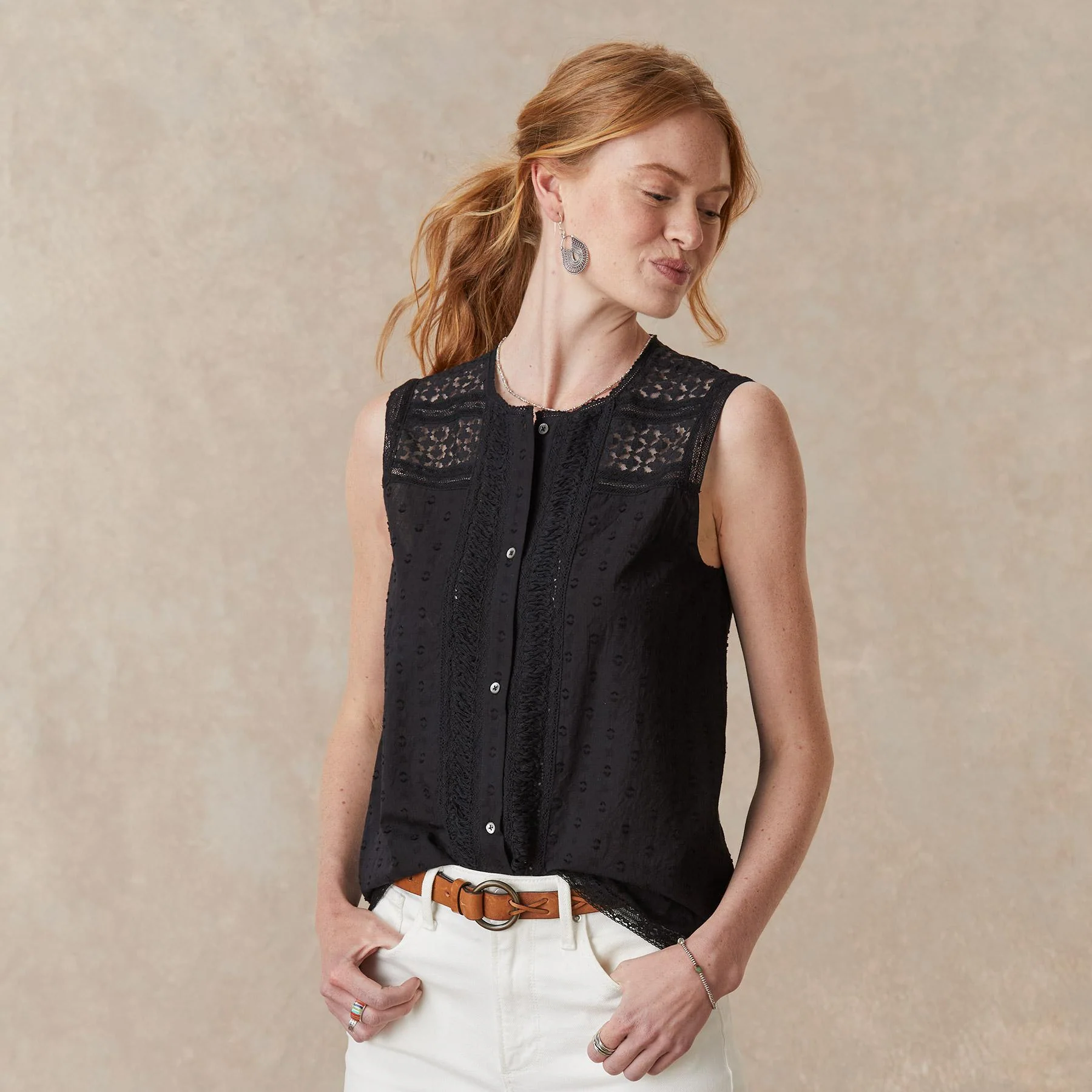 Paola Lace Shell, Petite