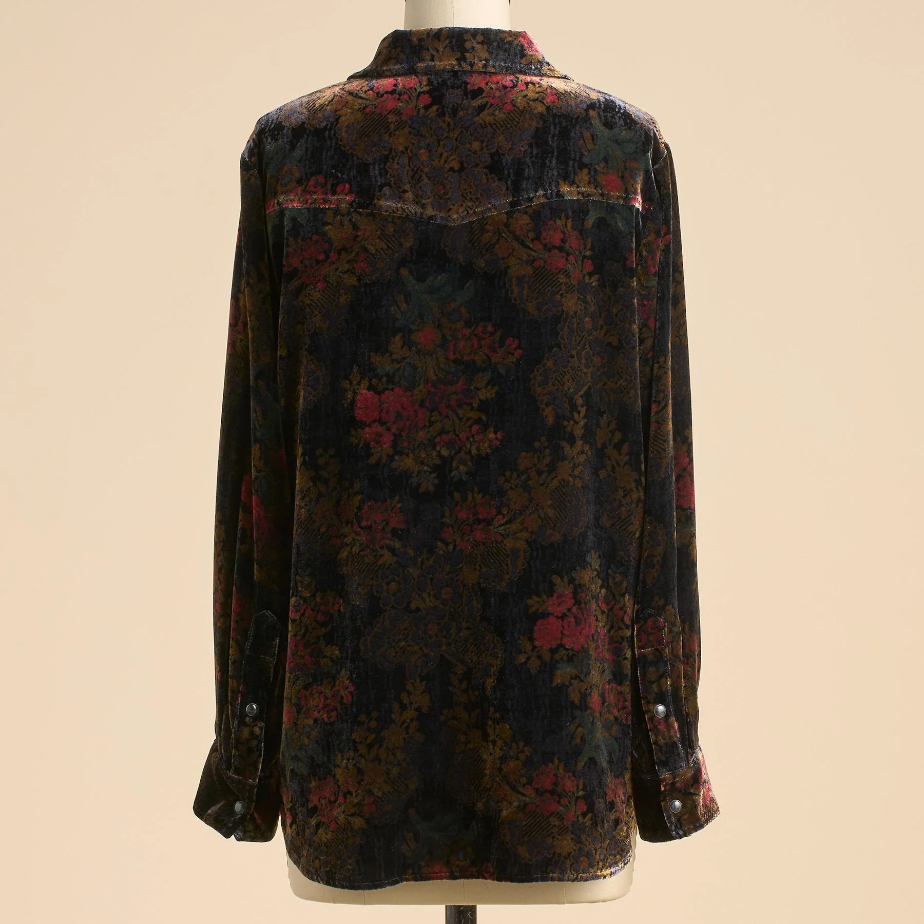 Anja Floral Velvet Shirt